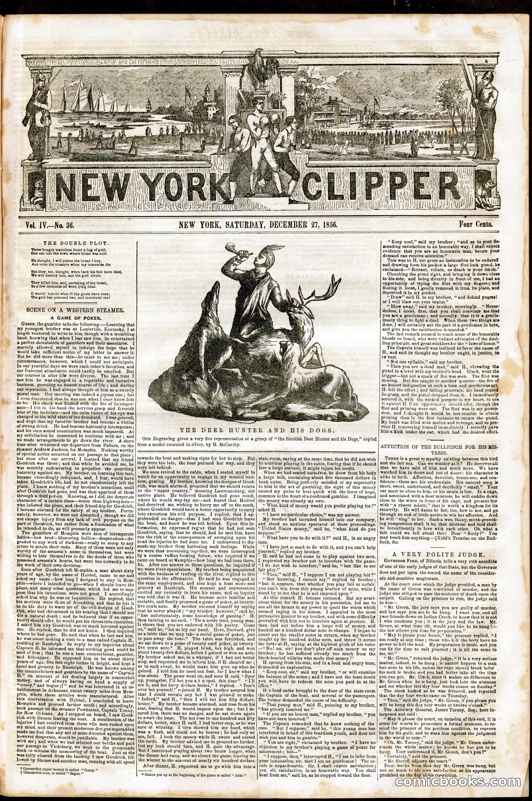 New York Clipper, Vol. IV, No. 36