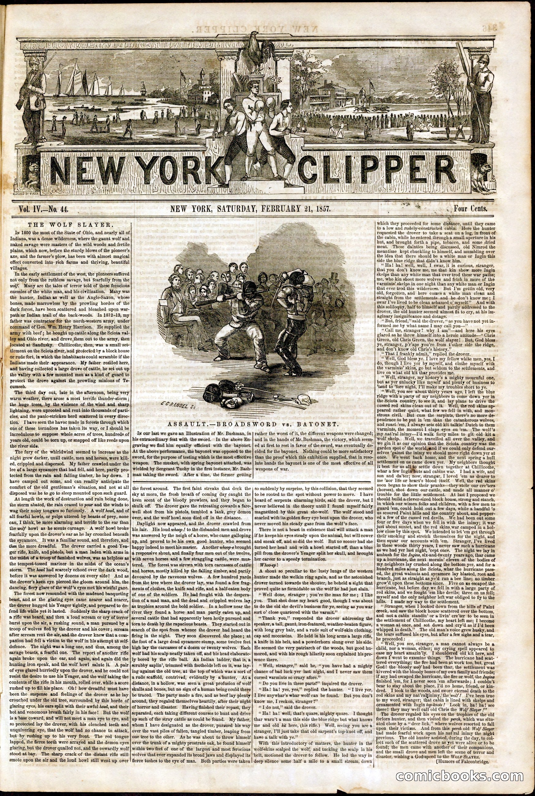 New York Clipper, Vol. IV, No. 44