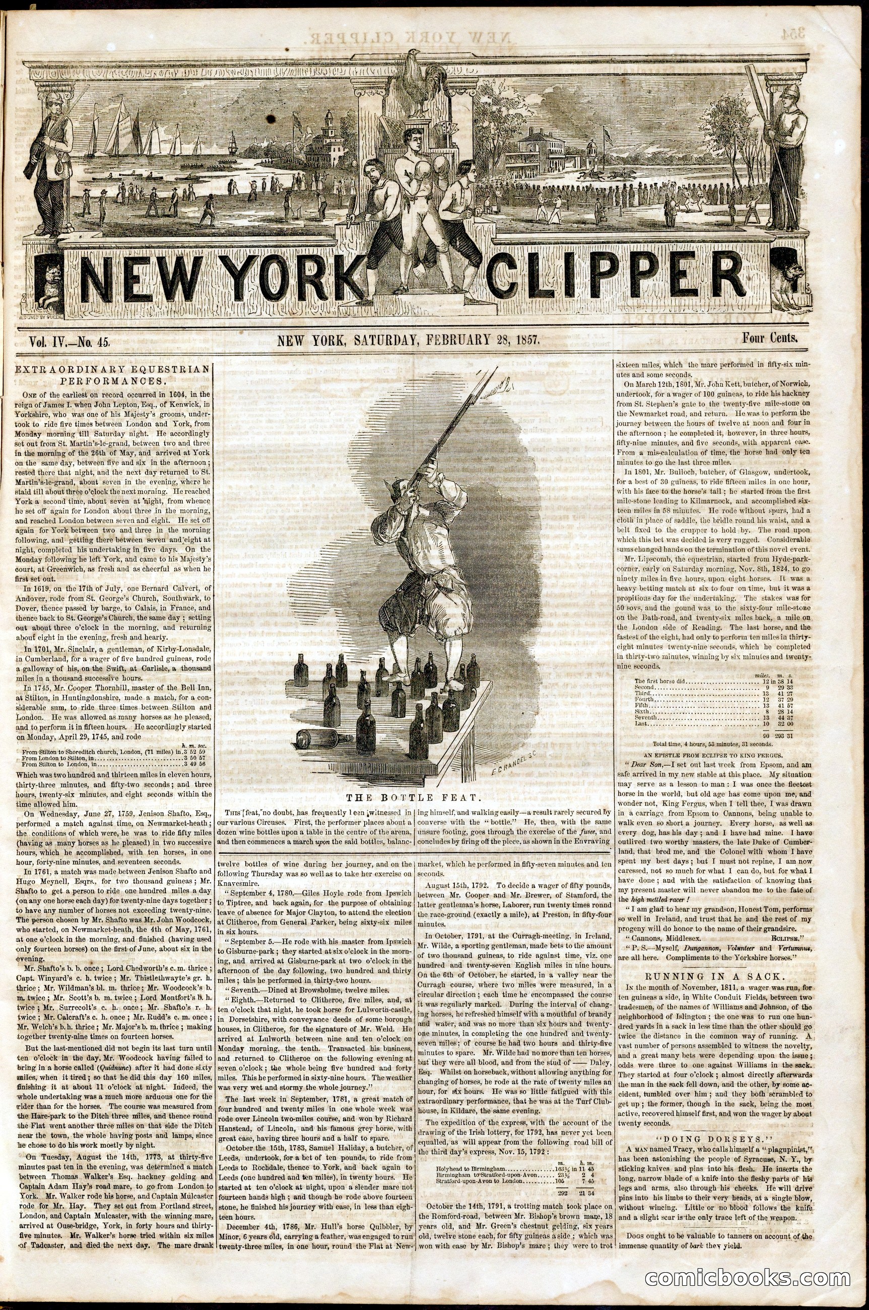 New York Clipper, Vol. IV, No. 45