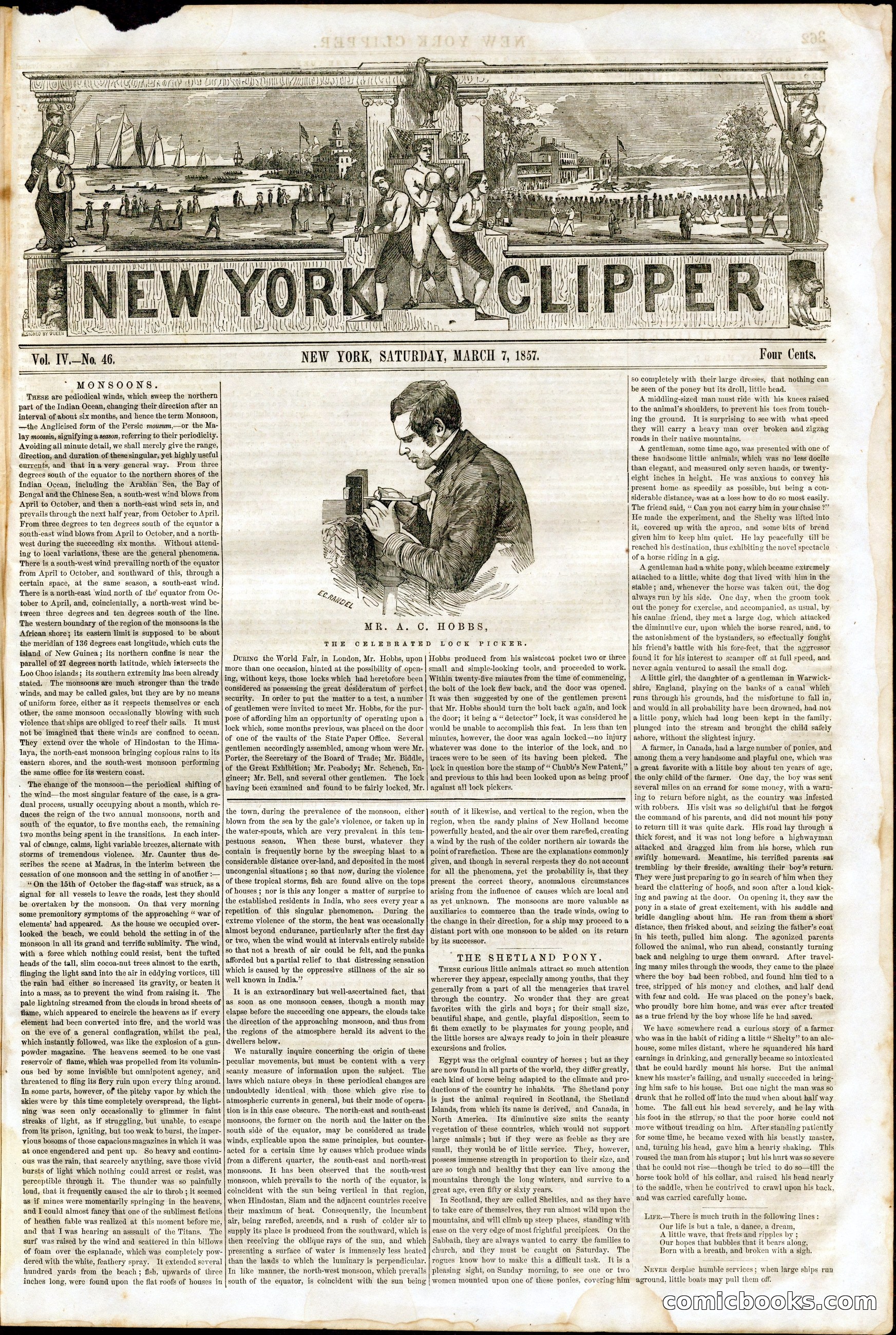 New York Clipper (Vol. IV, No. 46)