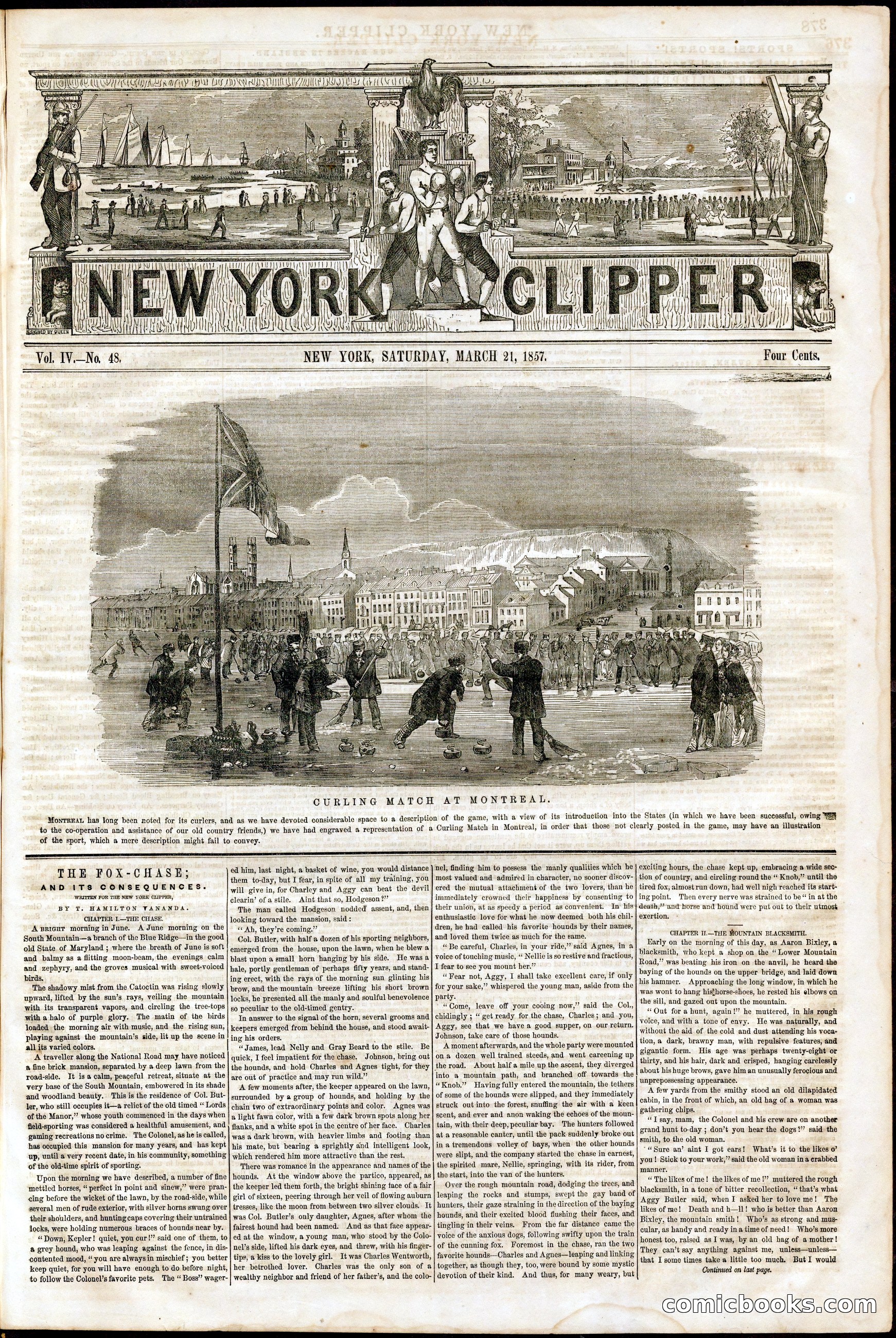 New York Clipper, Vol. IV, No. 48