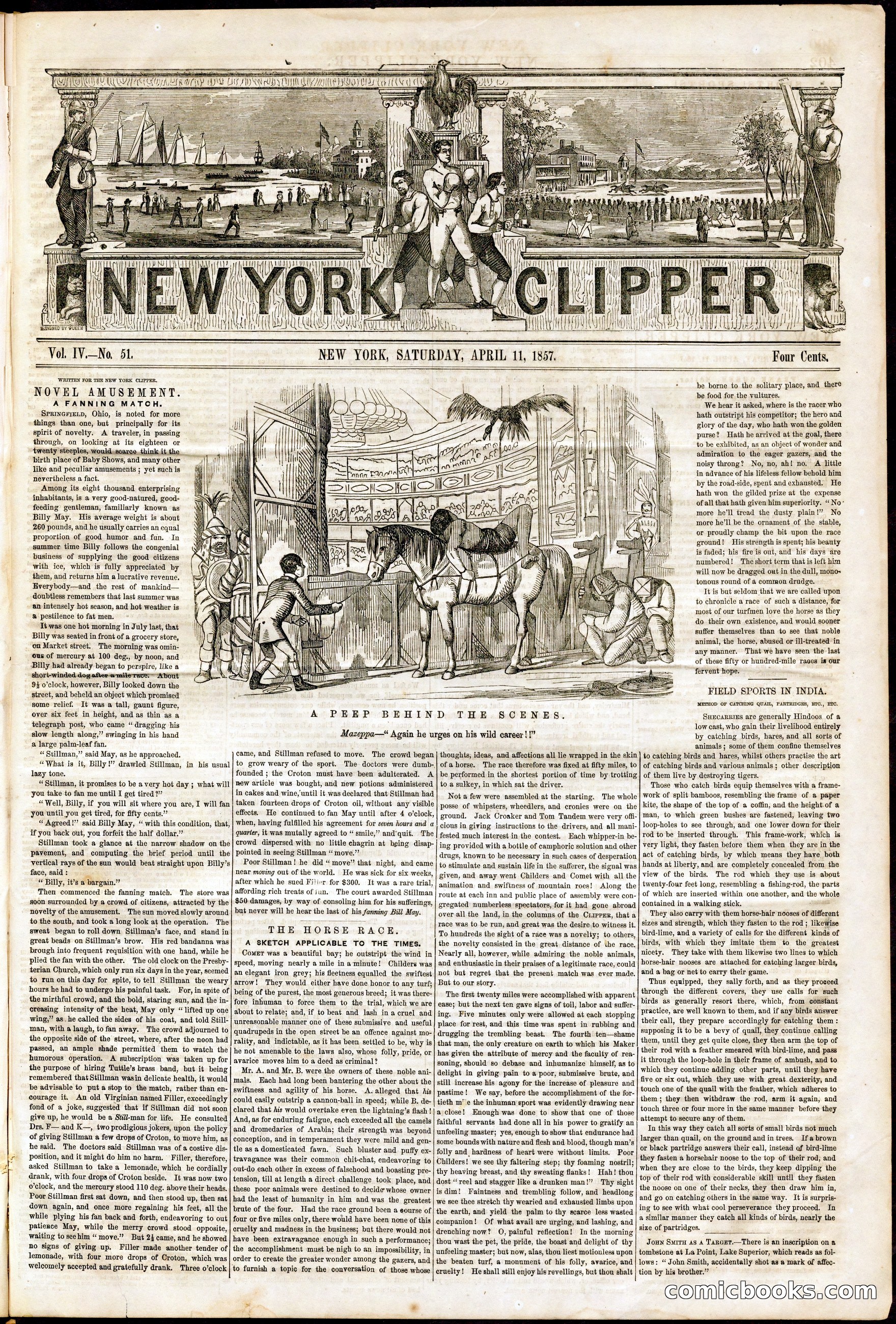 New York Clipper, Vol. IV, No. 51
