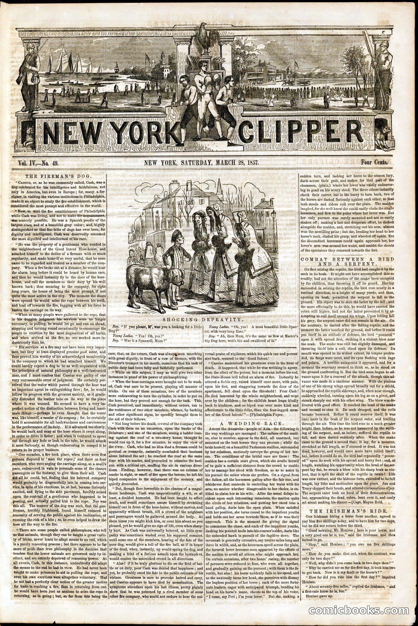 New York Clipper, Vol. IV, No. 49