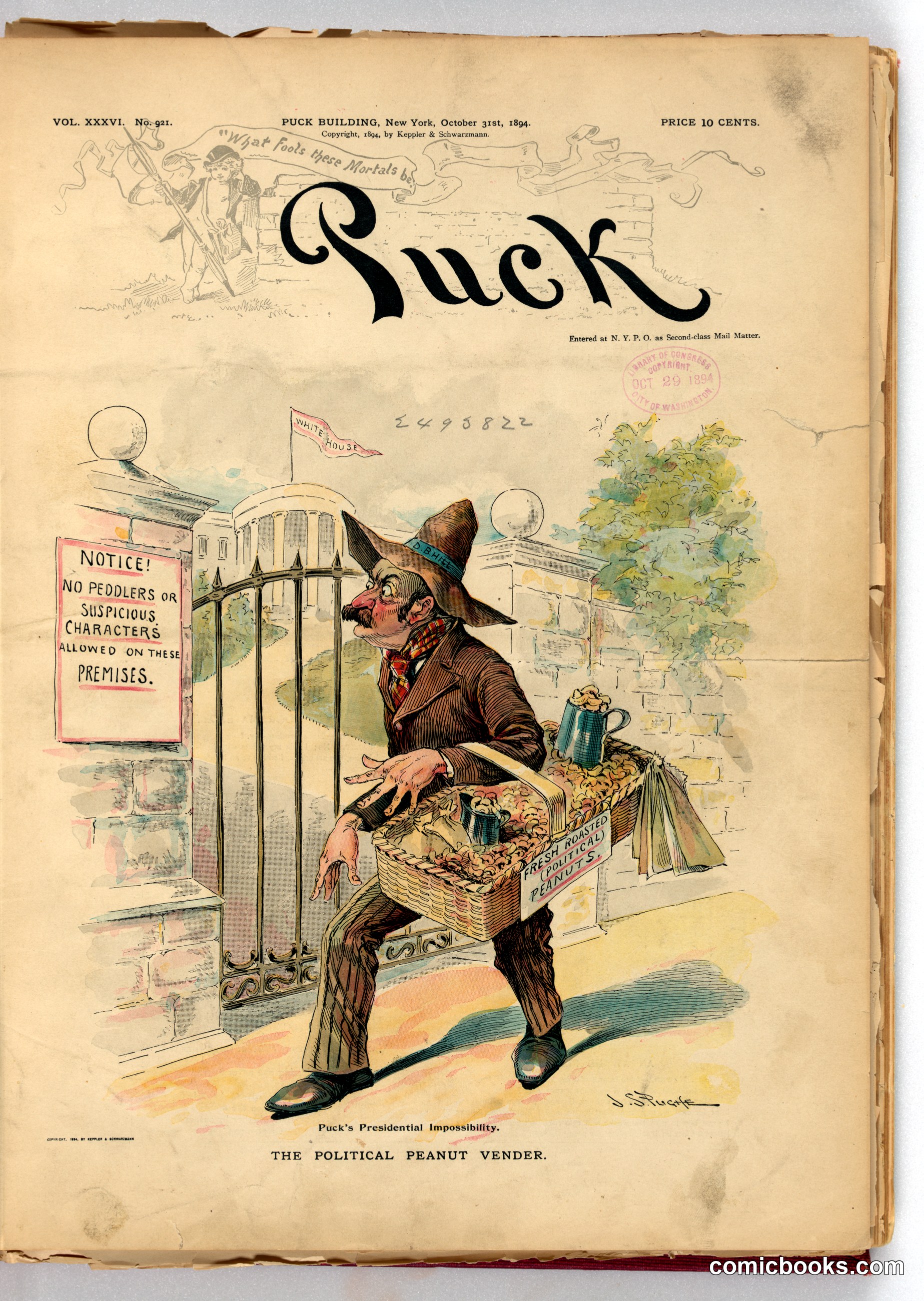 Puck's Presidential Impossibility: The Political Peanut Vender