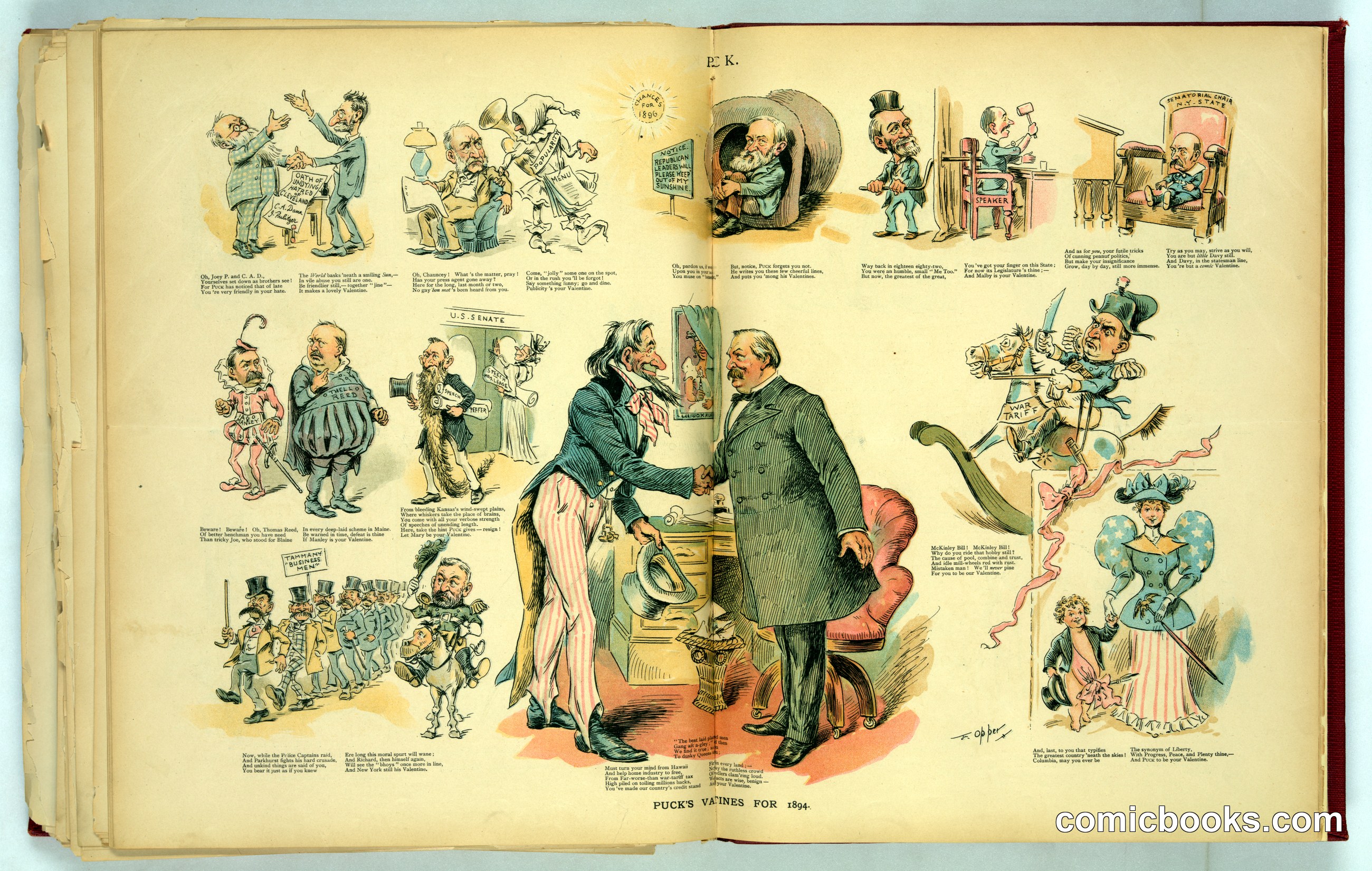 Puck's Valentines for 1894