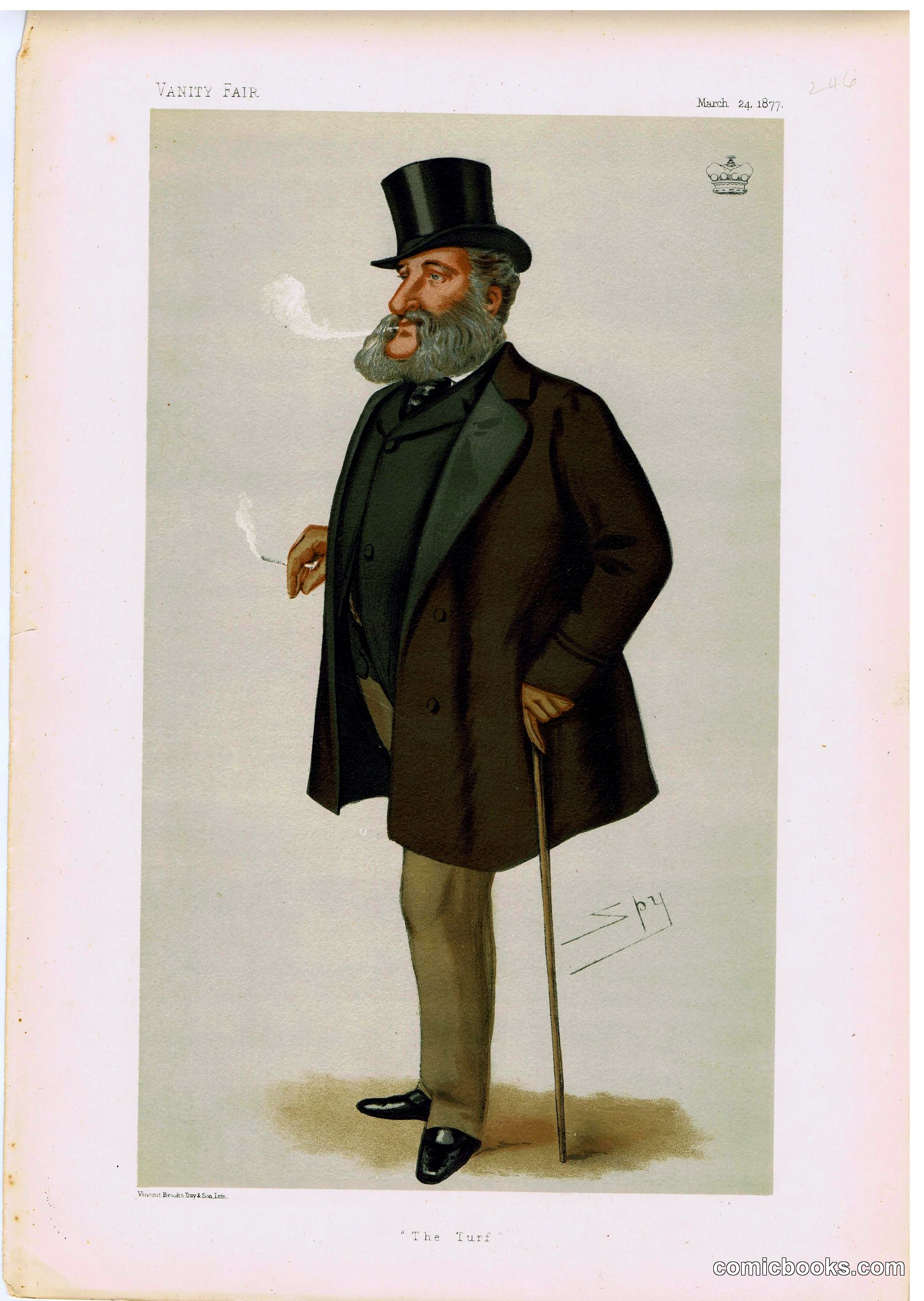 Lord Dorchester ('The Turf'), Vanity Fair, 1877