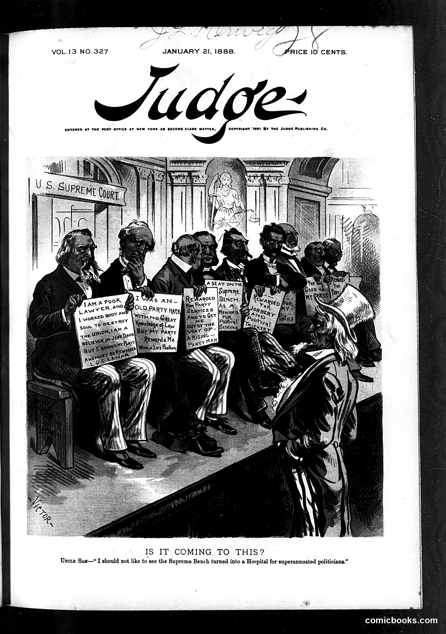 Judge — January 21, 1888 — page 1 of 16