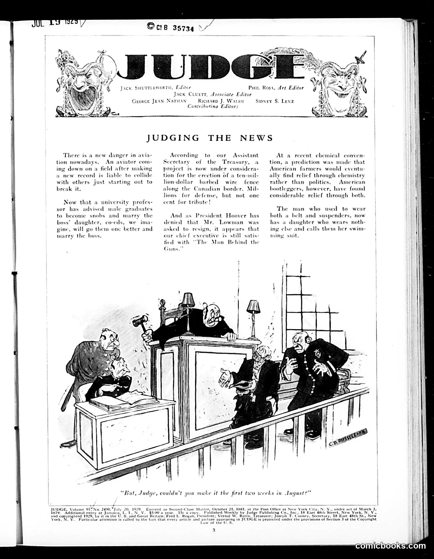 Judge — July 20, 1929 — page 5 of 36