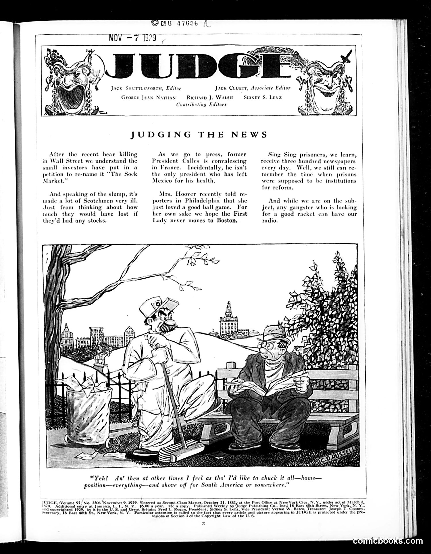 Judge — November 9, 1929 — page 5 of 36