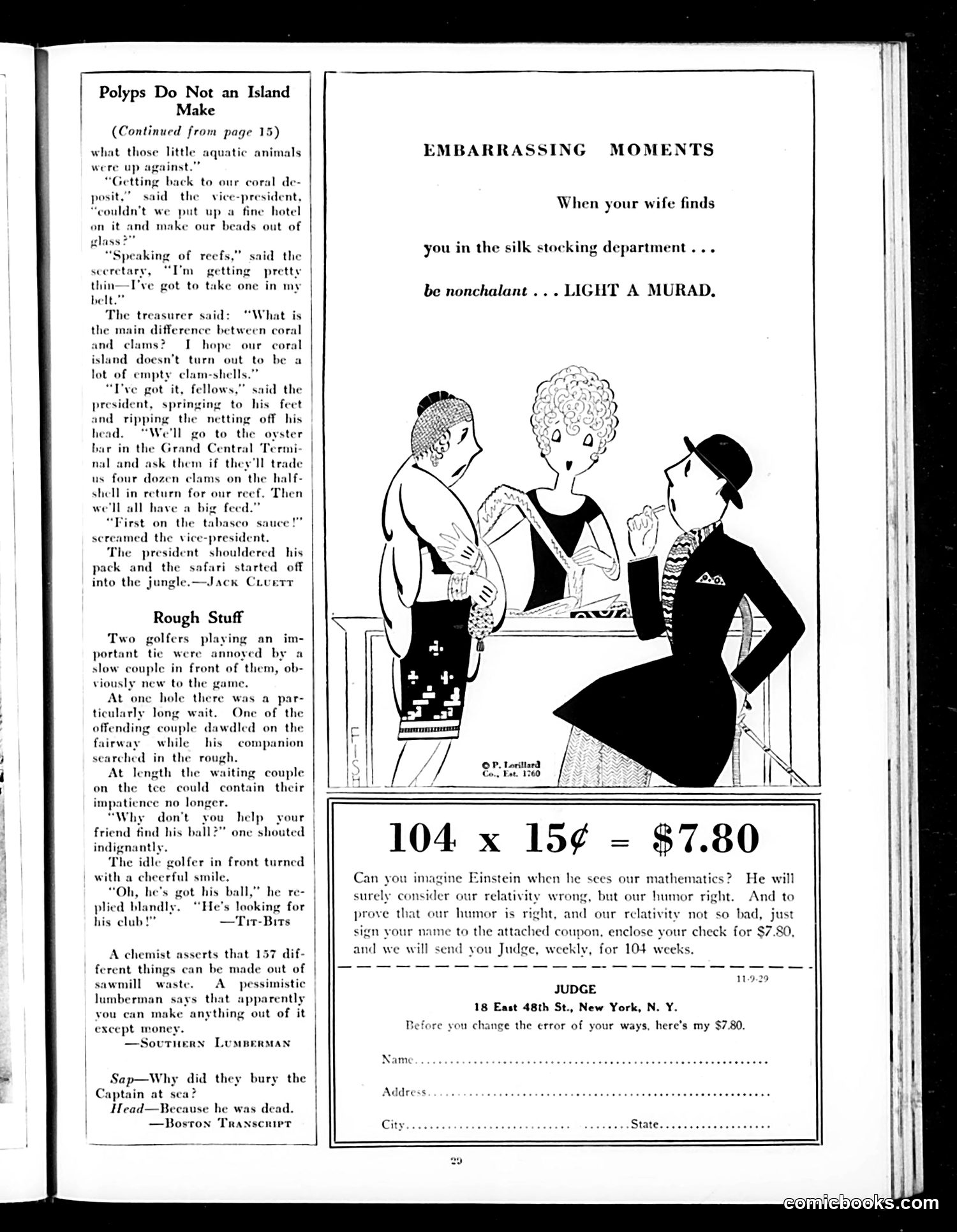 Judge — November 9, 1929 — page 31 of 36