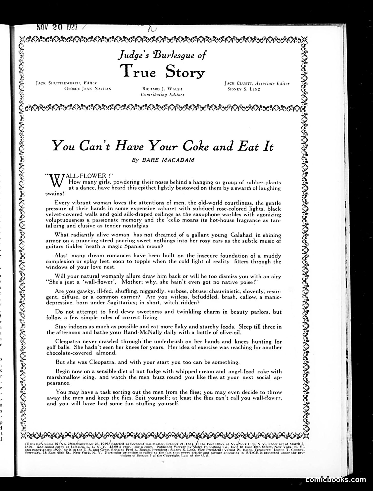 Judge — November 23, 1929 — page 5 of 36