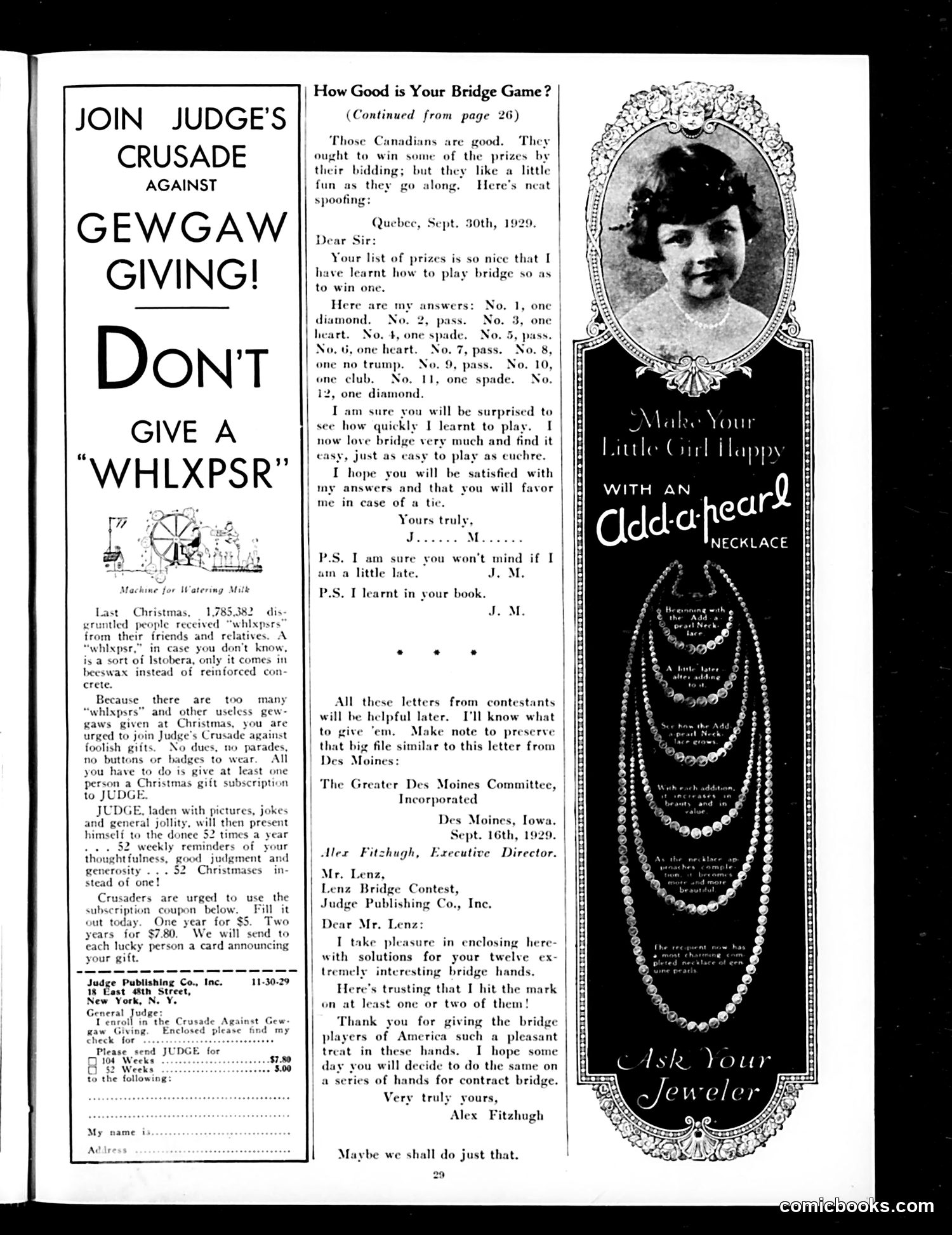 Judge — November 30, 1929 — page 31 of 36
