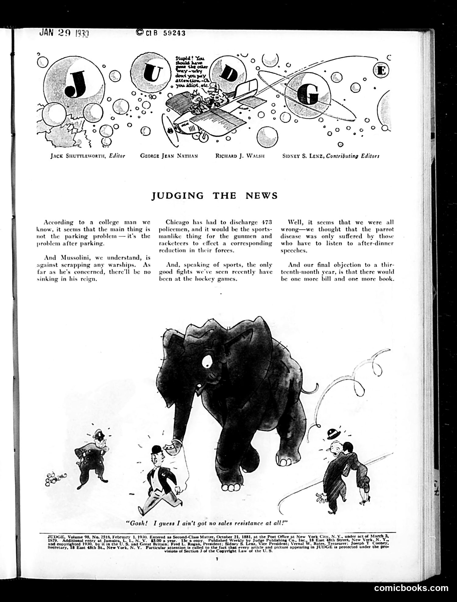 Judge — February 1, 1930 — page 3 of 36