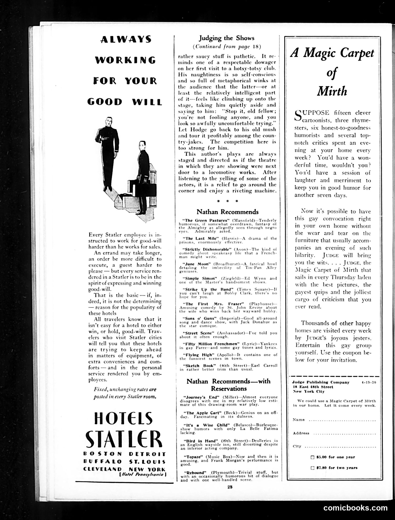 Judge — April 19, 1930 — page 30 of 36