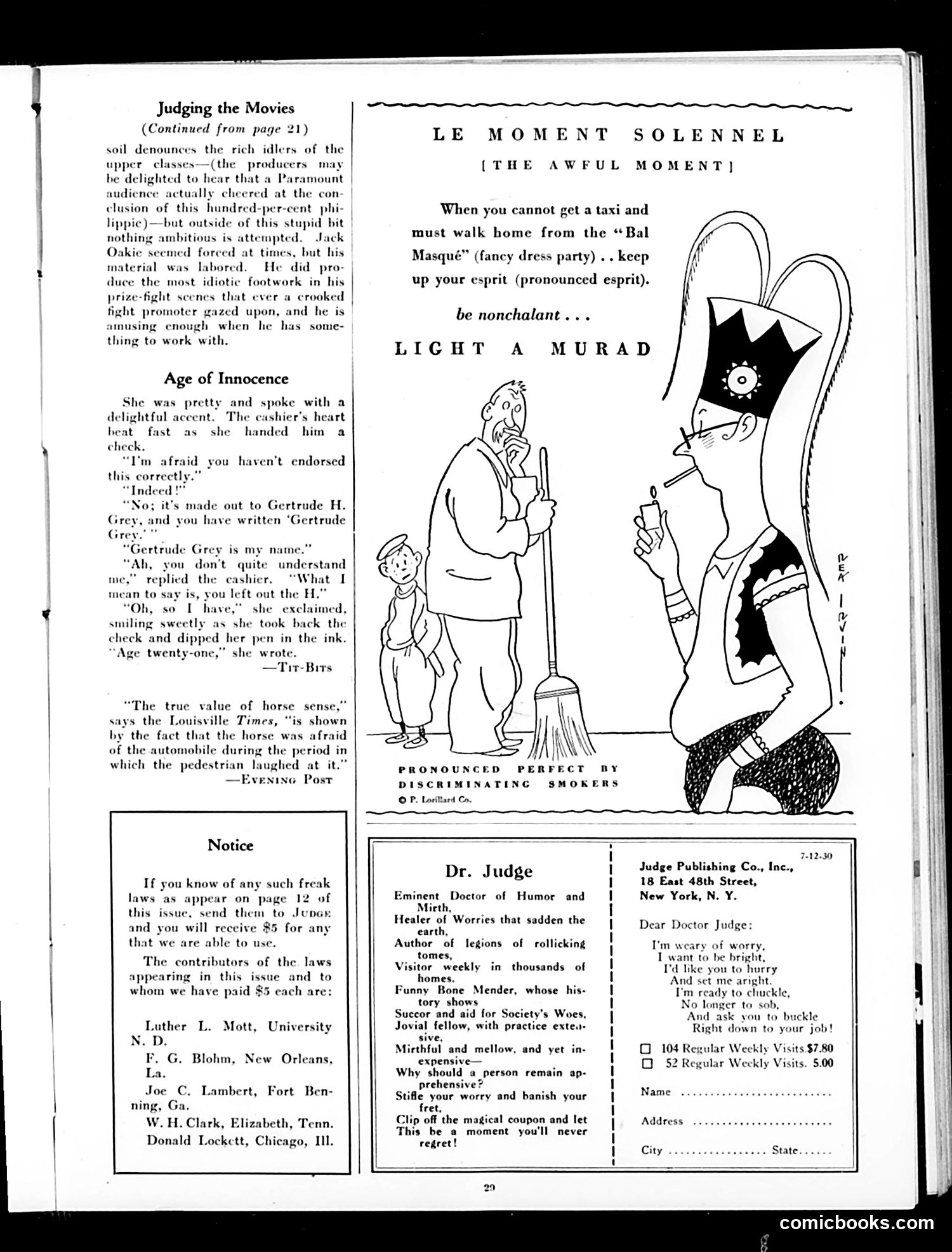 Judge — July 12, 1930 — page 31 of 36