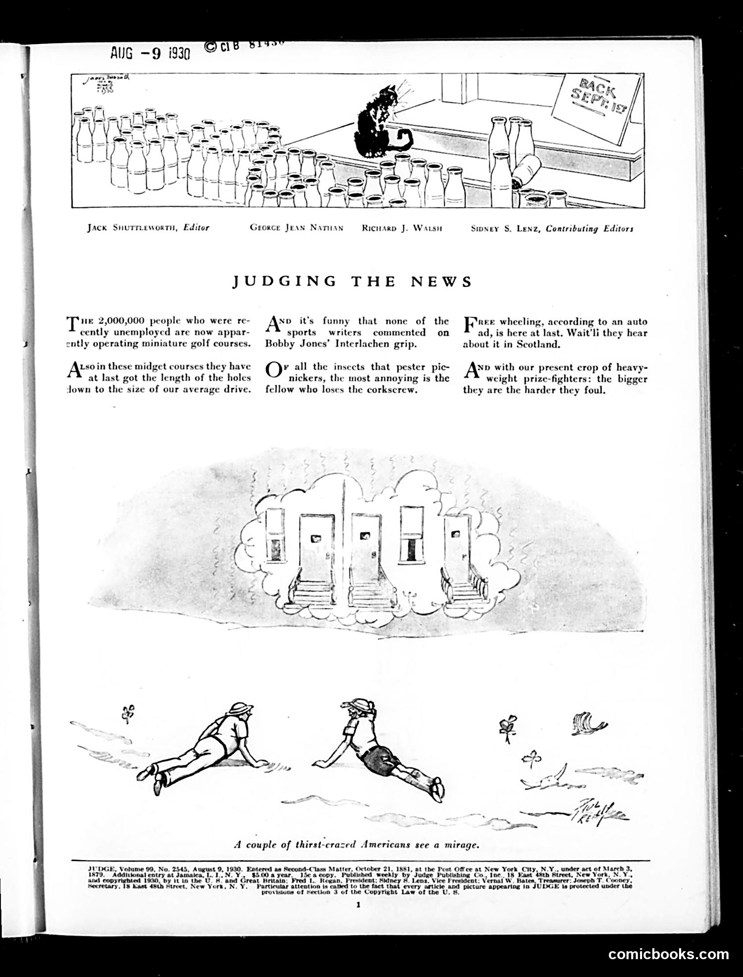 Judge — August 9, 1930 — page 3 of 36