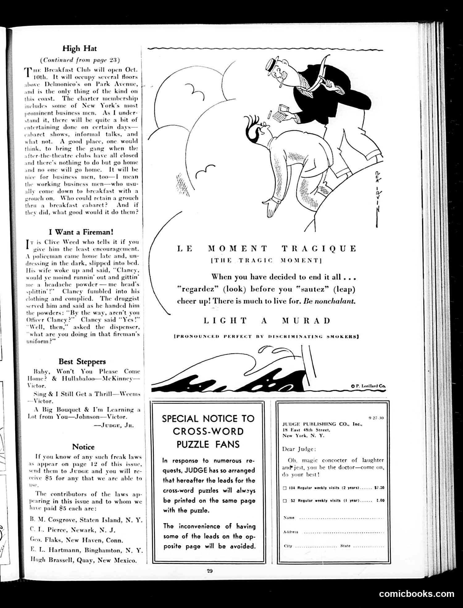 Judge — September 27, 1930 — page 31 of 36