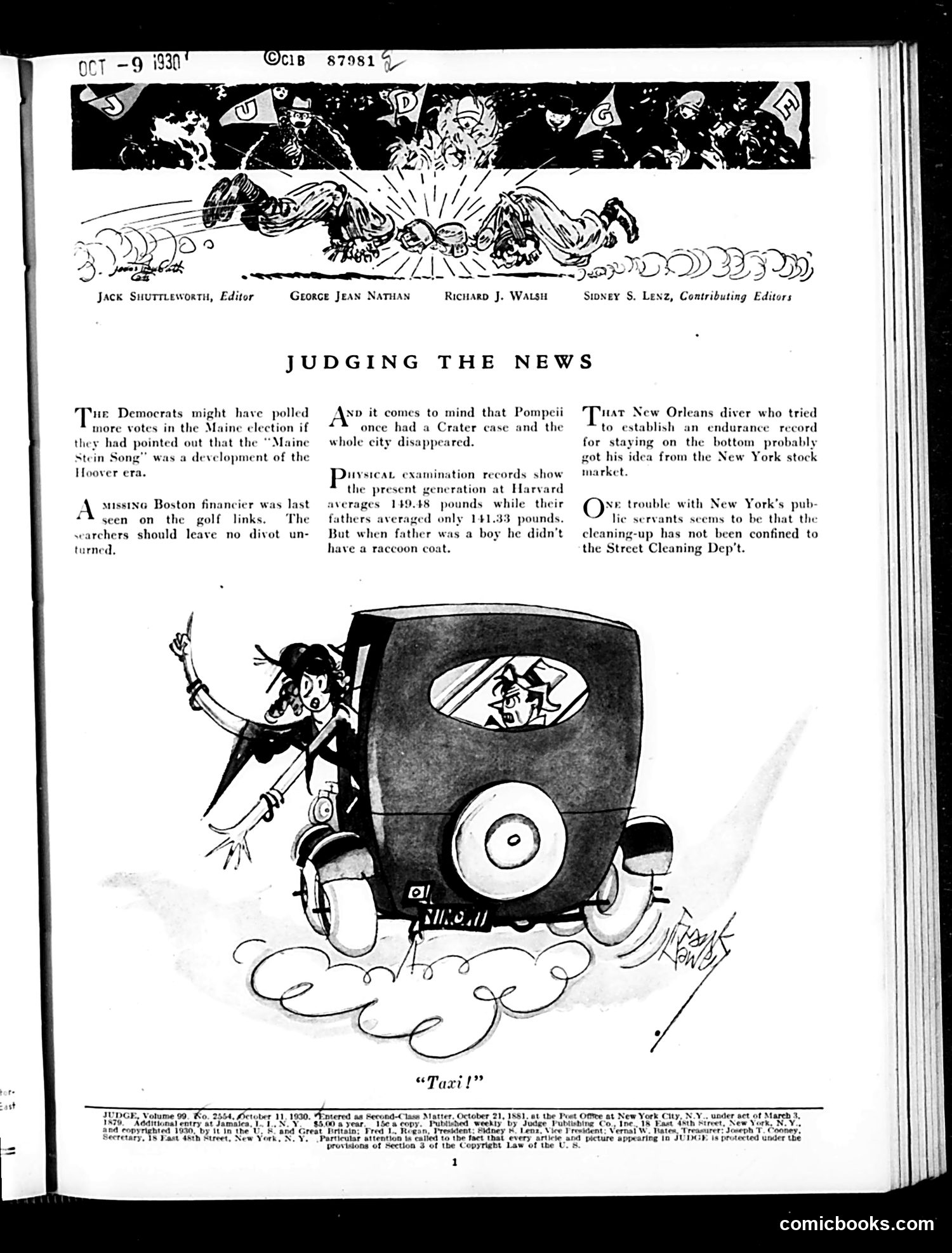 Judge — October 11, 1930 — page 3 of 36