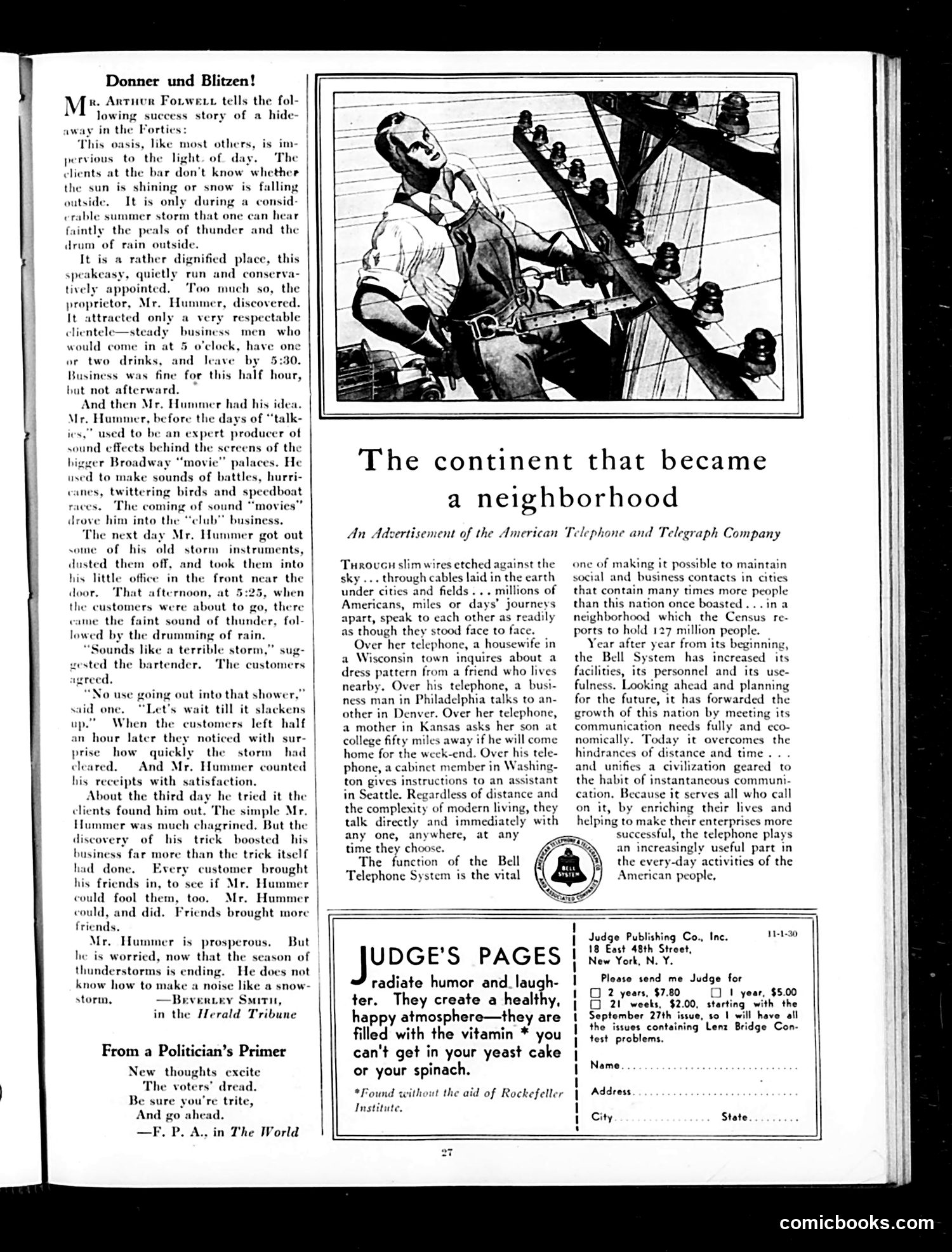 Judge — November 1, 1930 — page 29 of 36