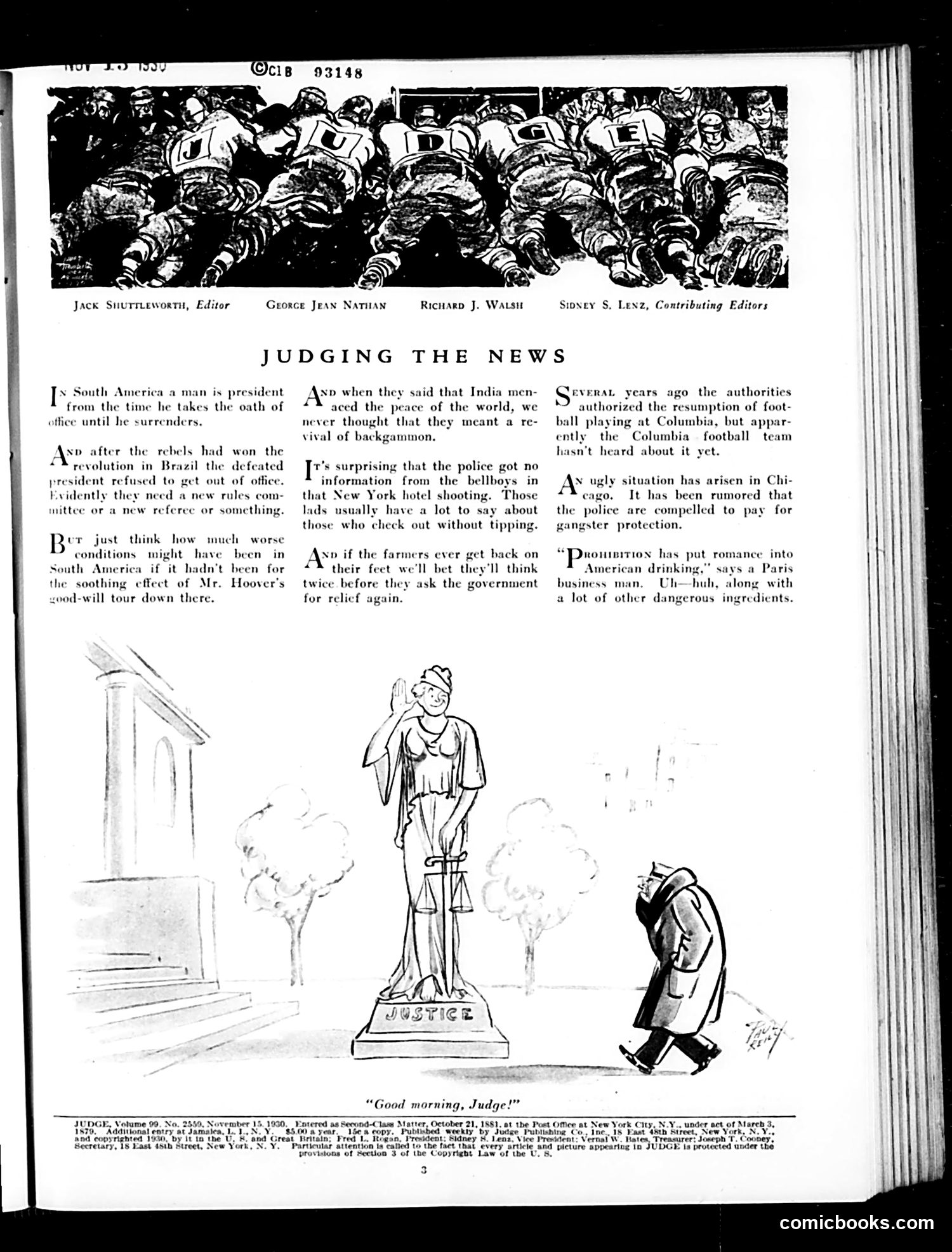 Judge — November 15, 1930 — page 5 of 36