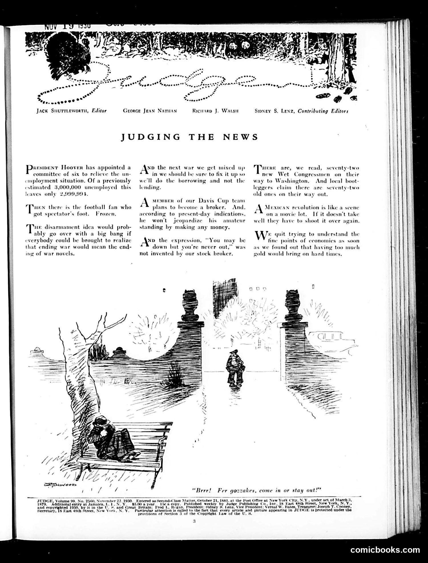 Judge — November 22, 1930 — page 5 of 36