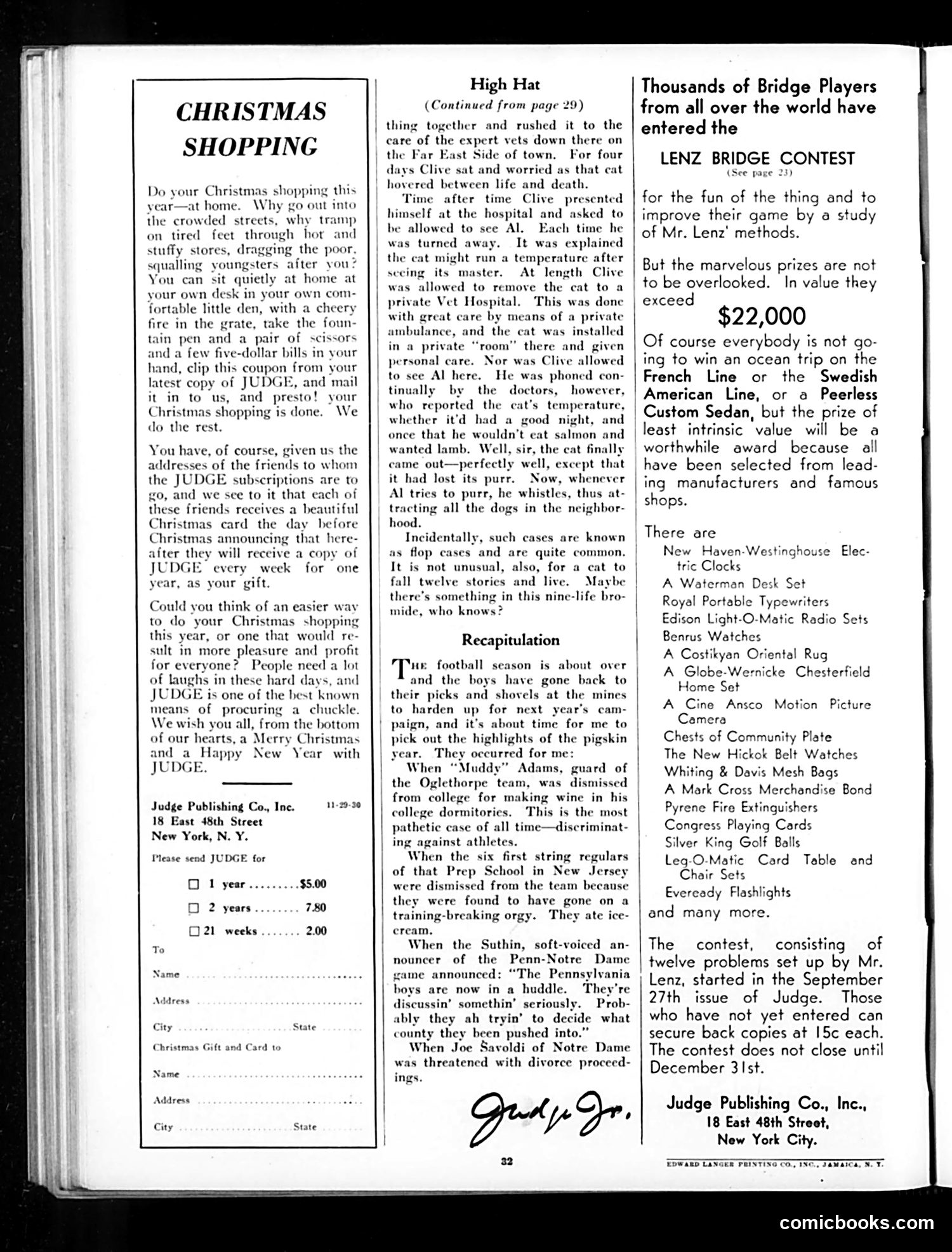 Judge — November 29, 1930 — page 34 of 36