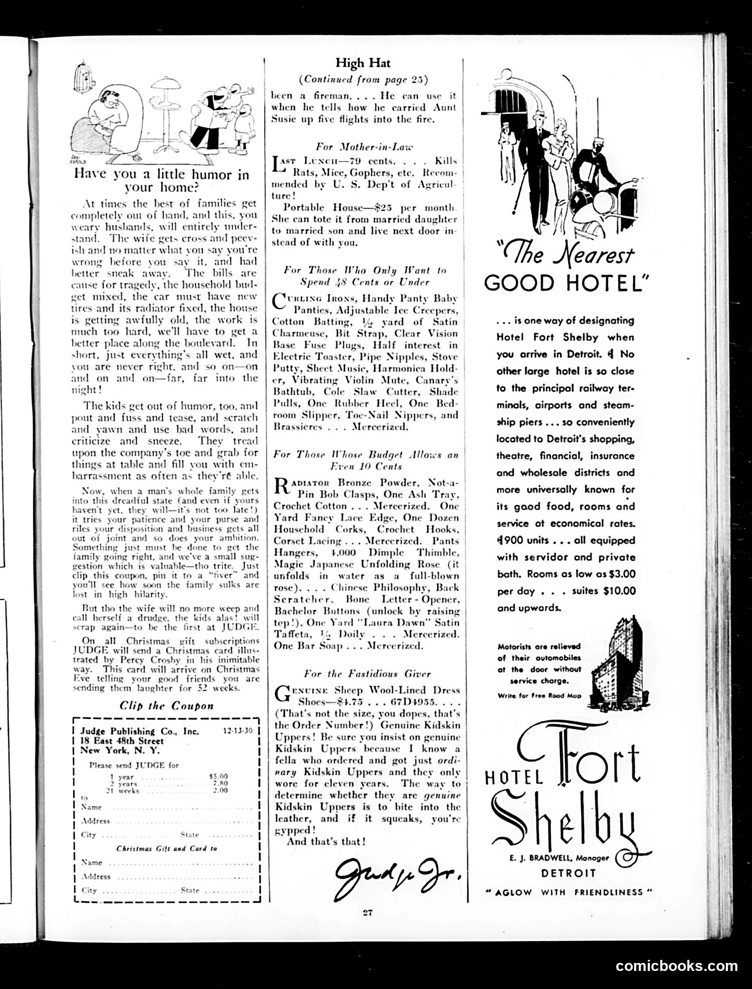 Judge — December 13, 1930 — page 29 of 36