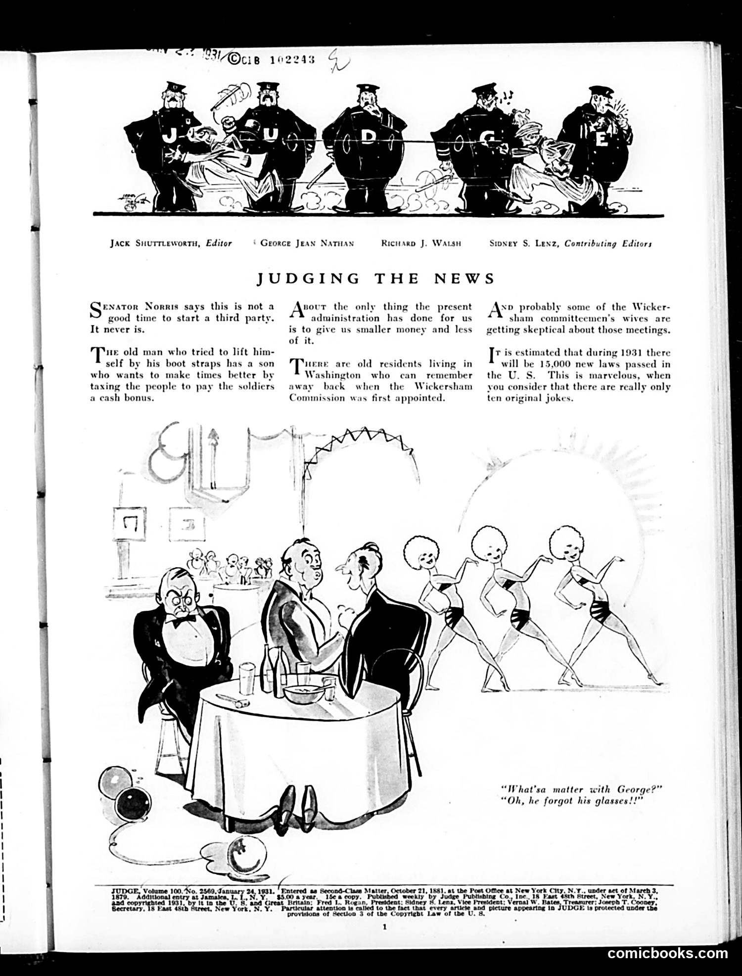 Judge — January 24, 1931 — page 3 of 36
