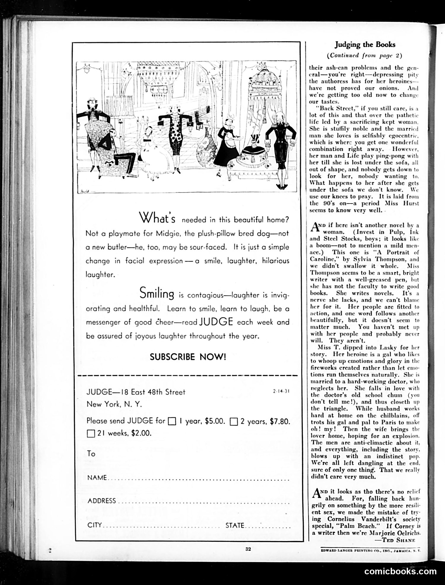 Judge — February 14, 1931 — page 34 of 36