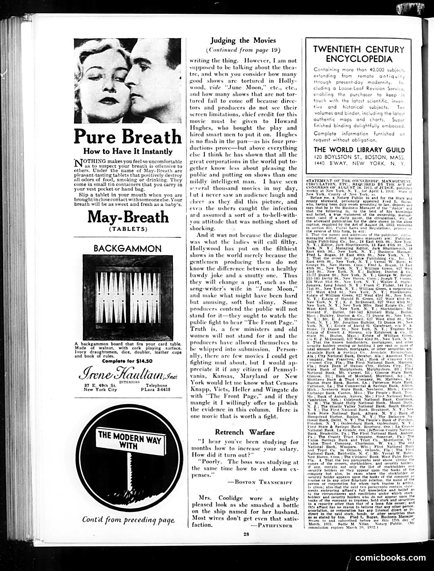 Judge — April 11, 1931 — page 30 of 36