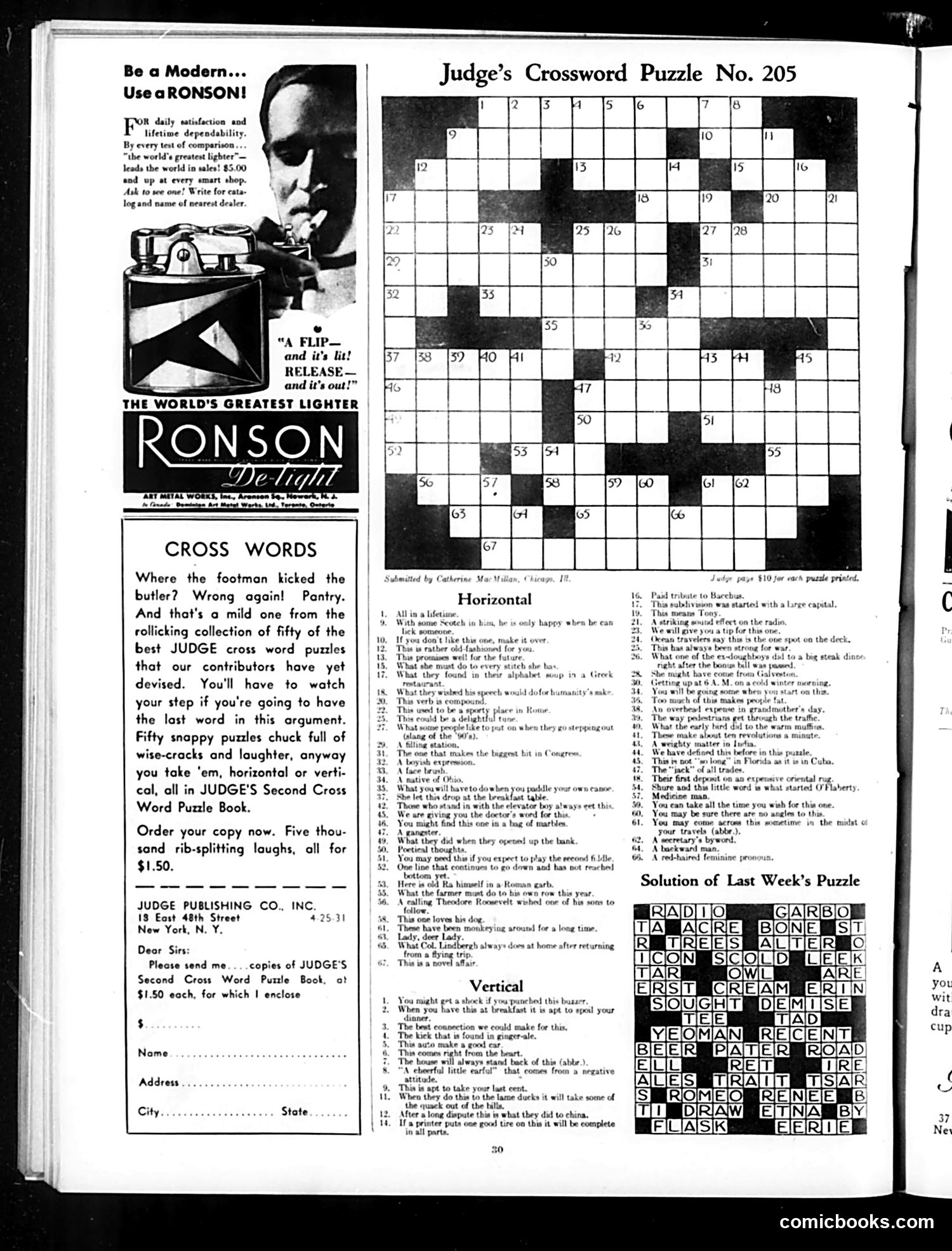 Judge — April 25, 1931 — page 32 of 36