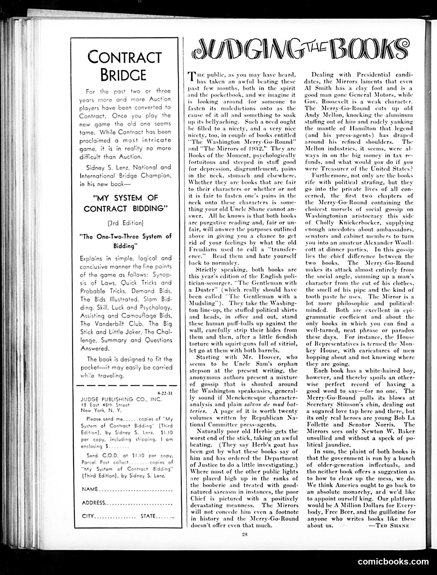 Judge — August 22, 1931 — page 30 of 36