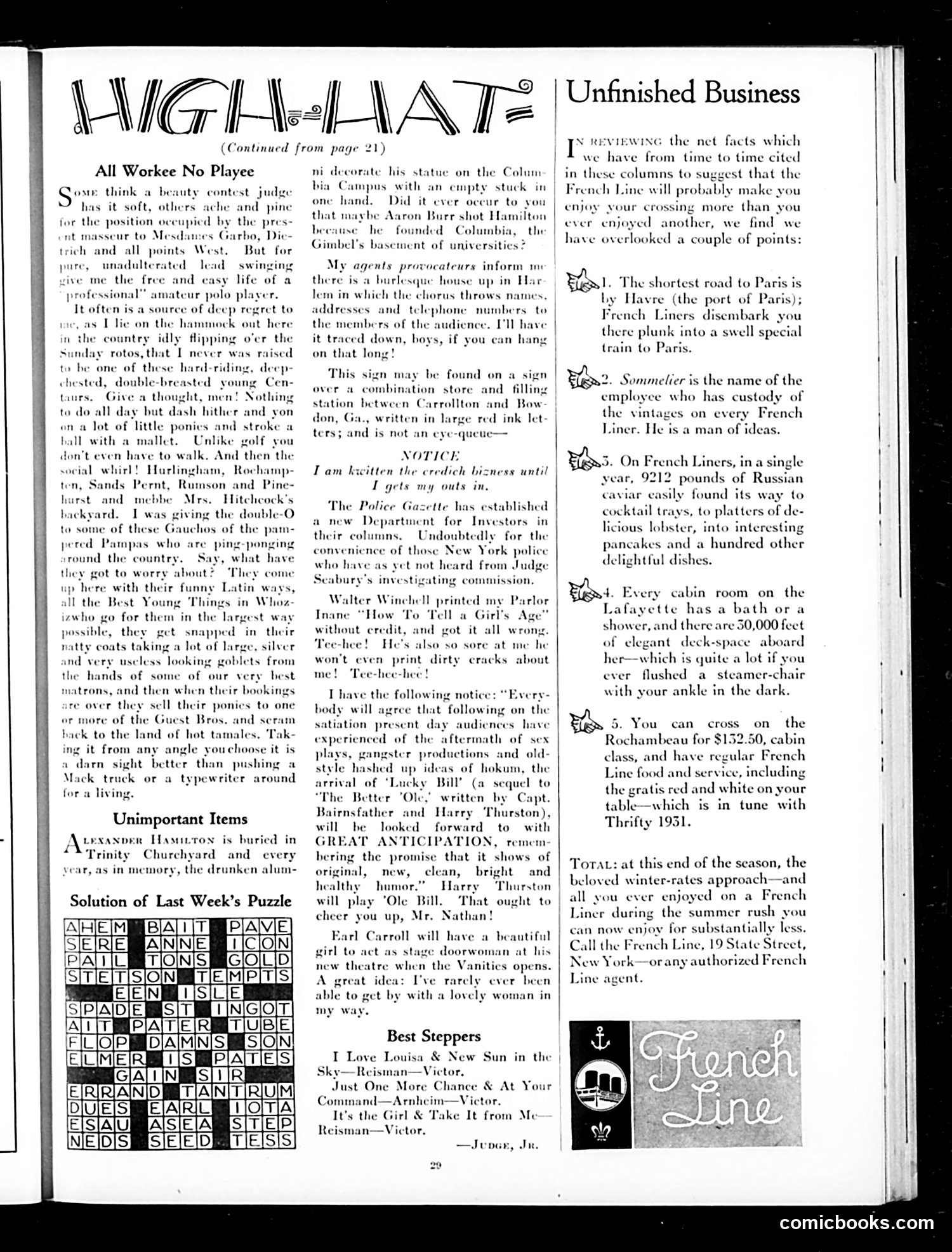 Judge — August 29, 1931 — page 31 of 36