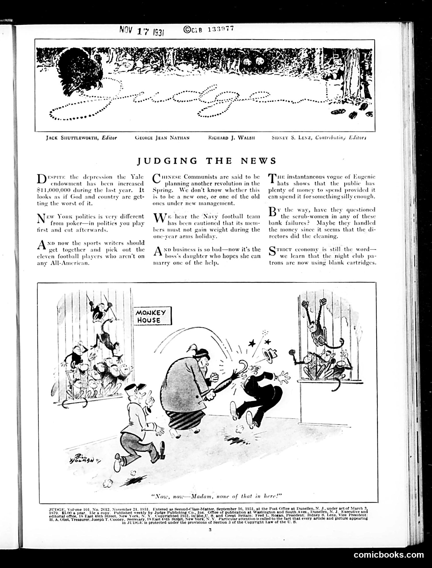 Judge — November 21, 1931 — page 5 of 36