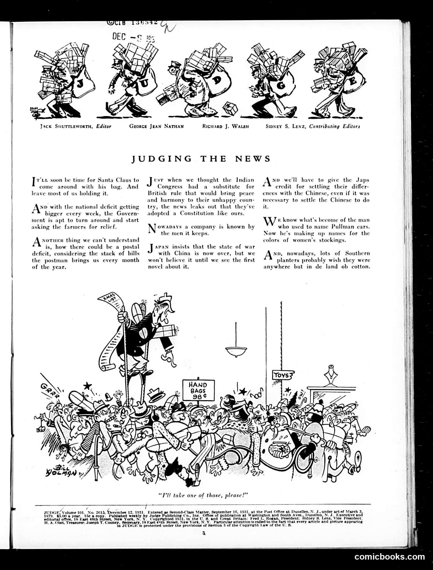 Judge — December 12, 1931 — page 5 of 36
