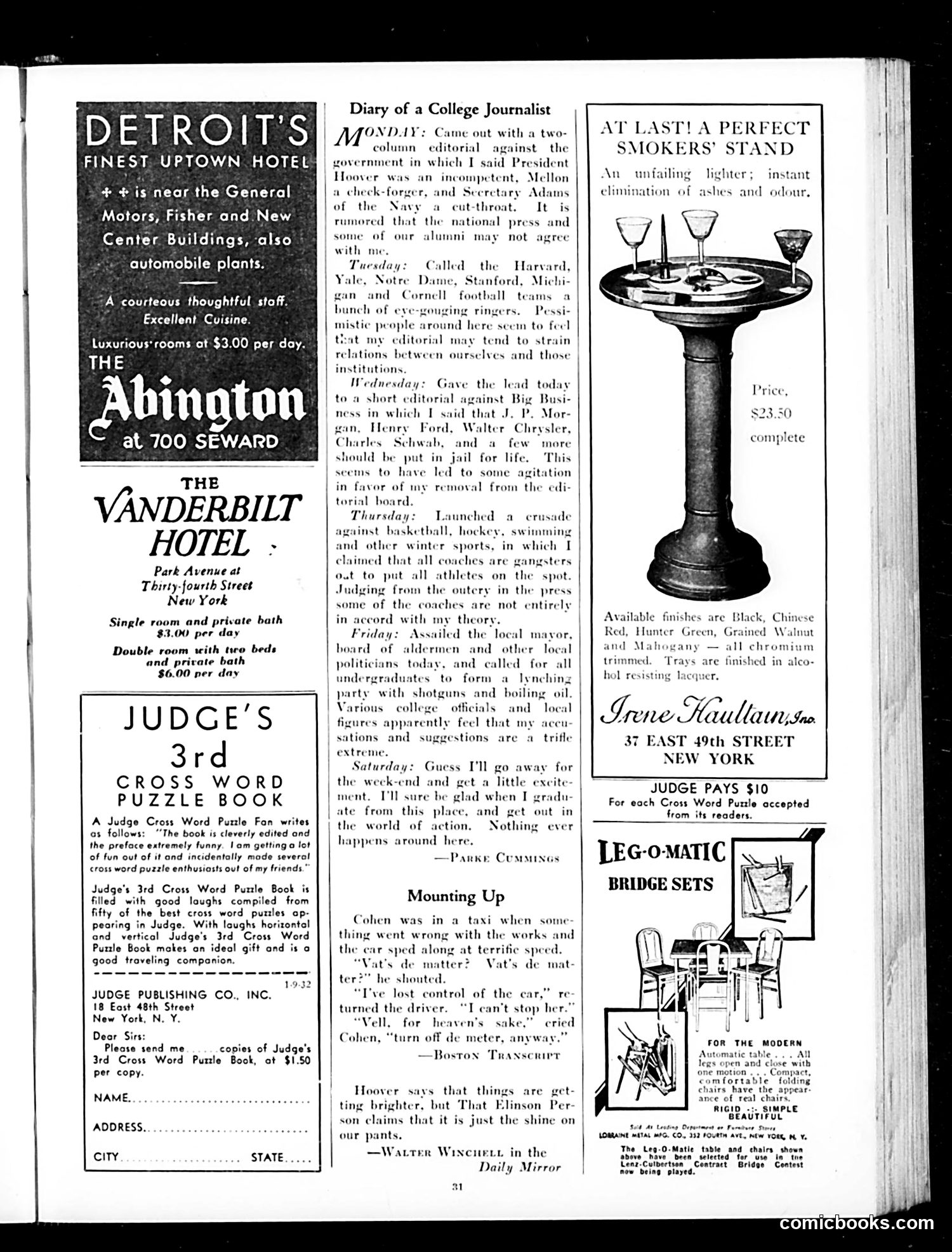 Judge — January 9, 1932 — page 33 of 36