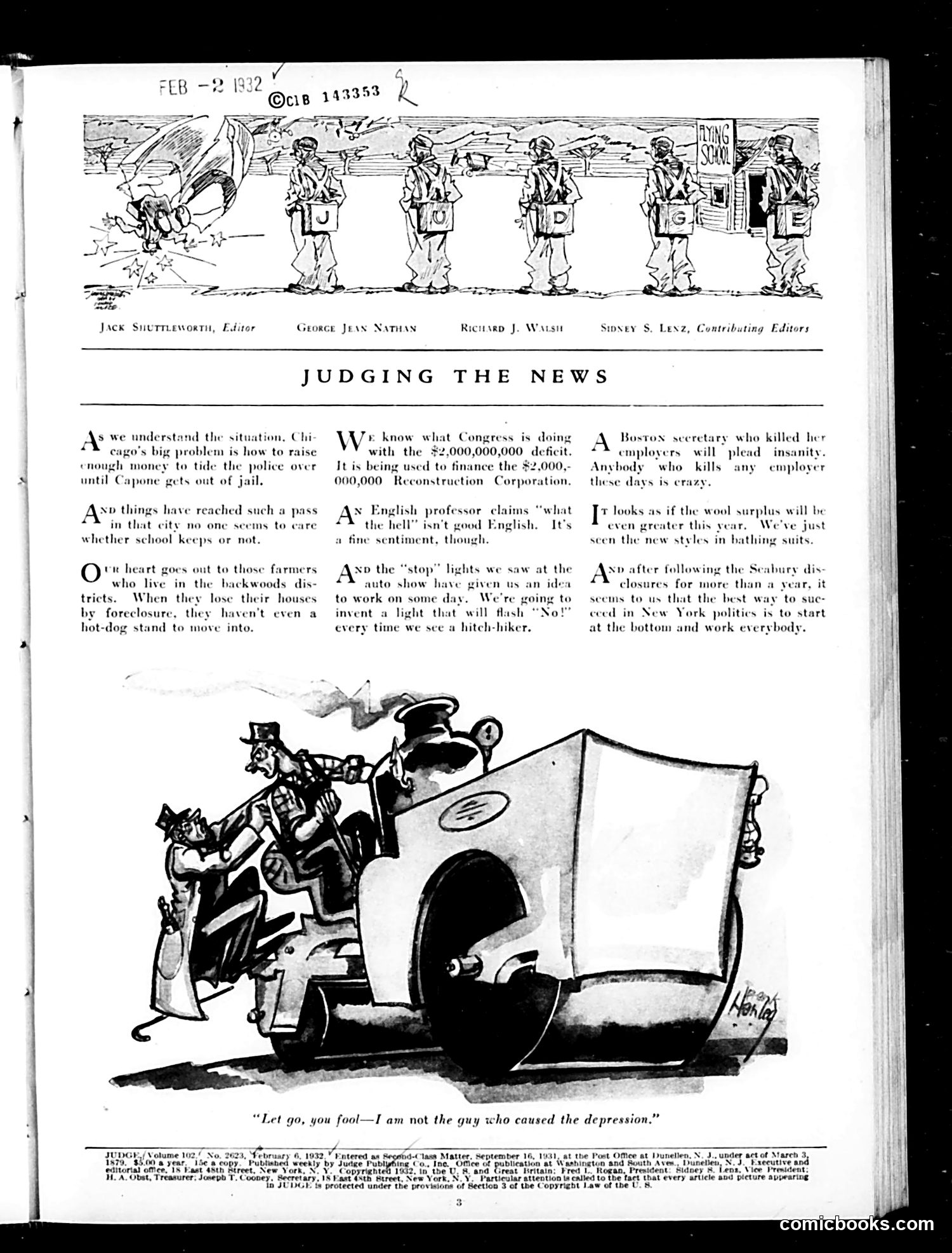 Judge — February 6, 1932 — page 5 of 36