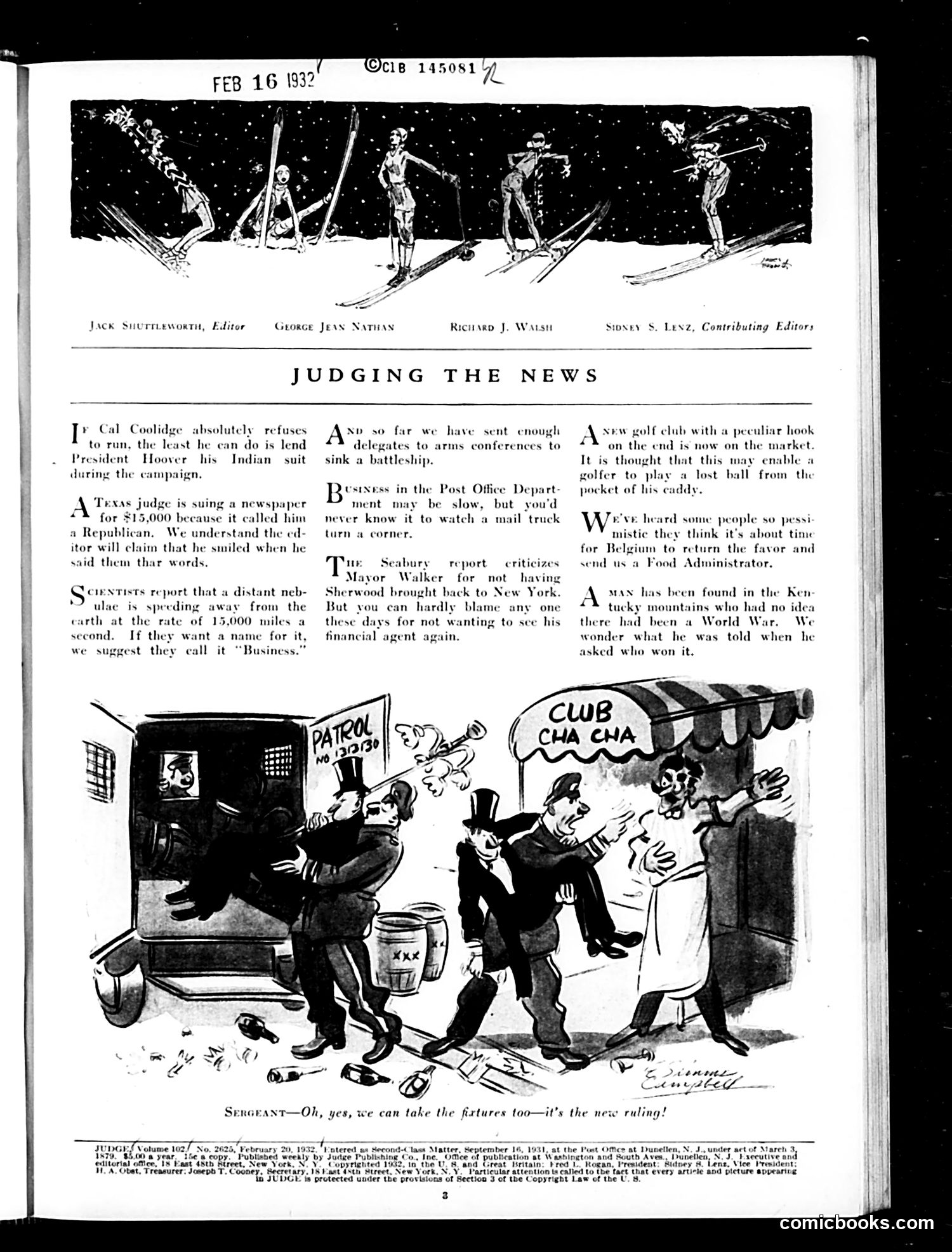 Judge — February 20, 1932 — page 5 of 36