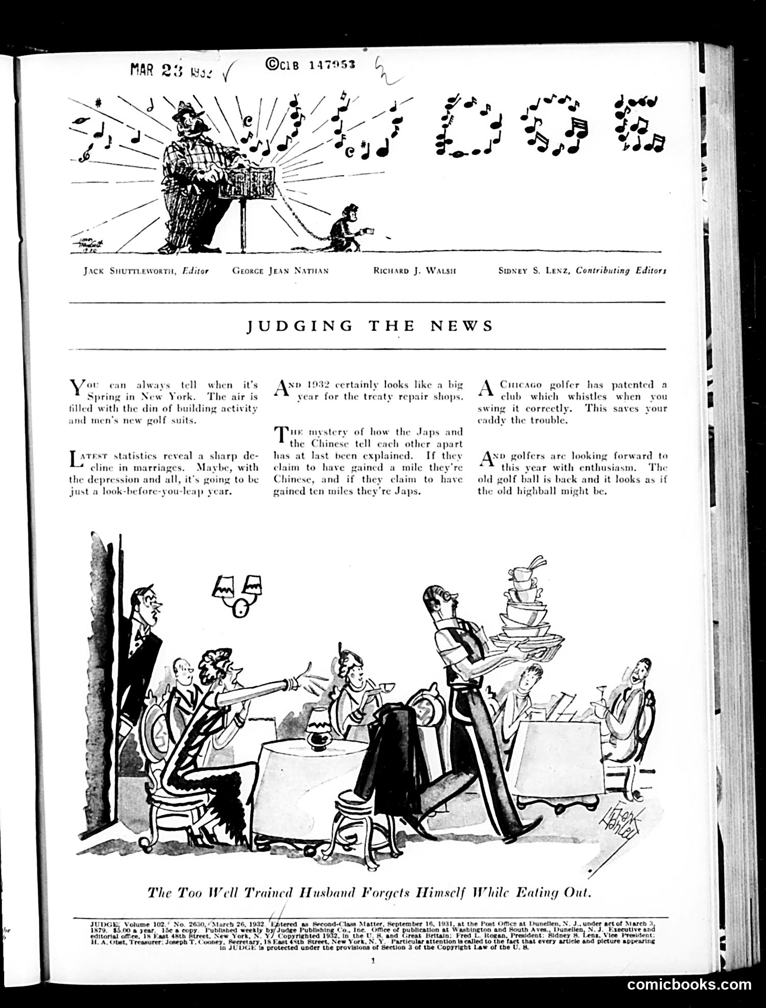 Judge — March 26, 1932 — page 3 of 36