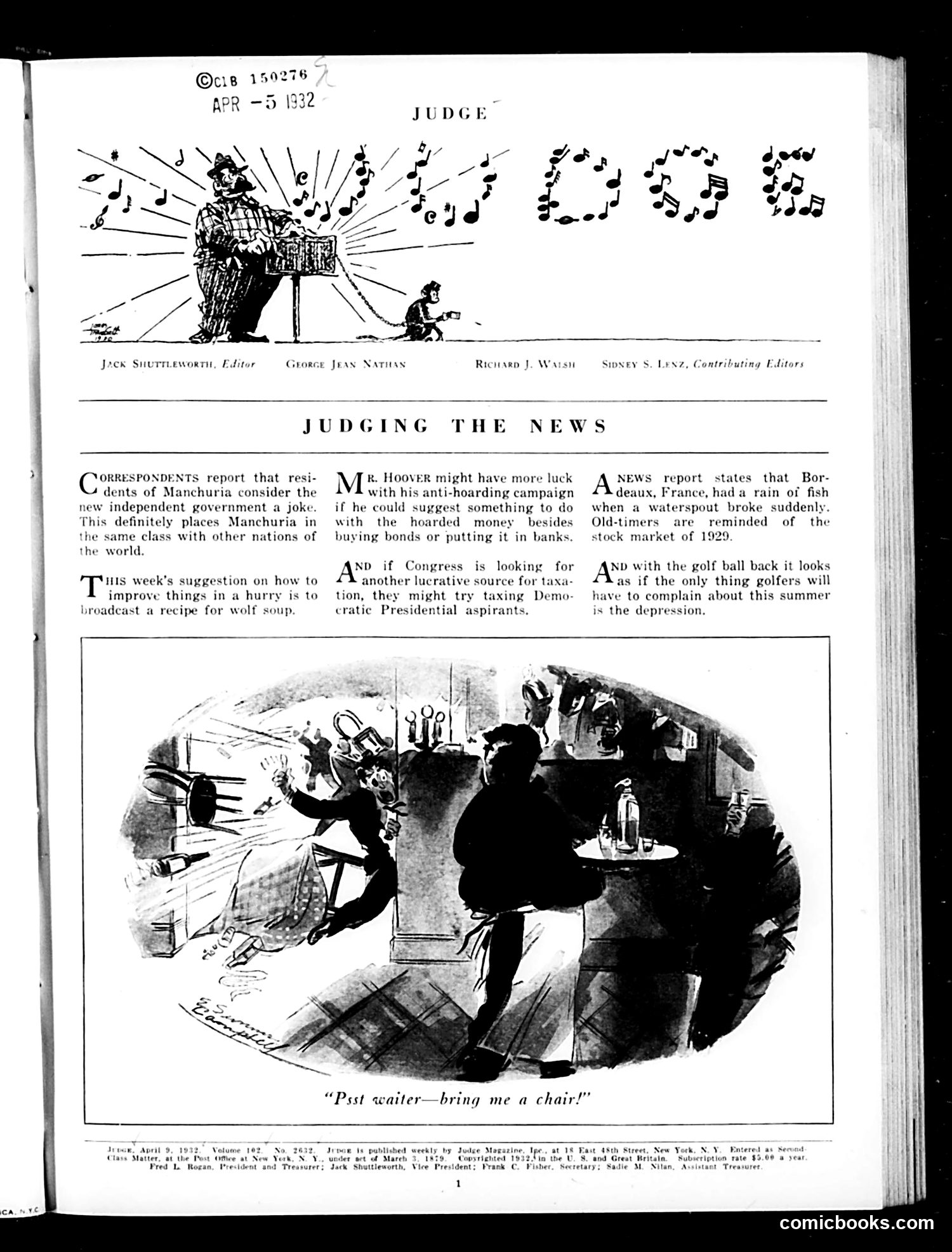 Judge — April 9, 1932 — page 3 of 36