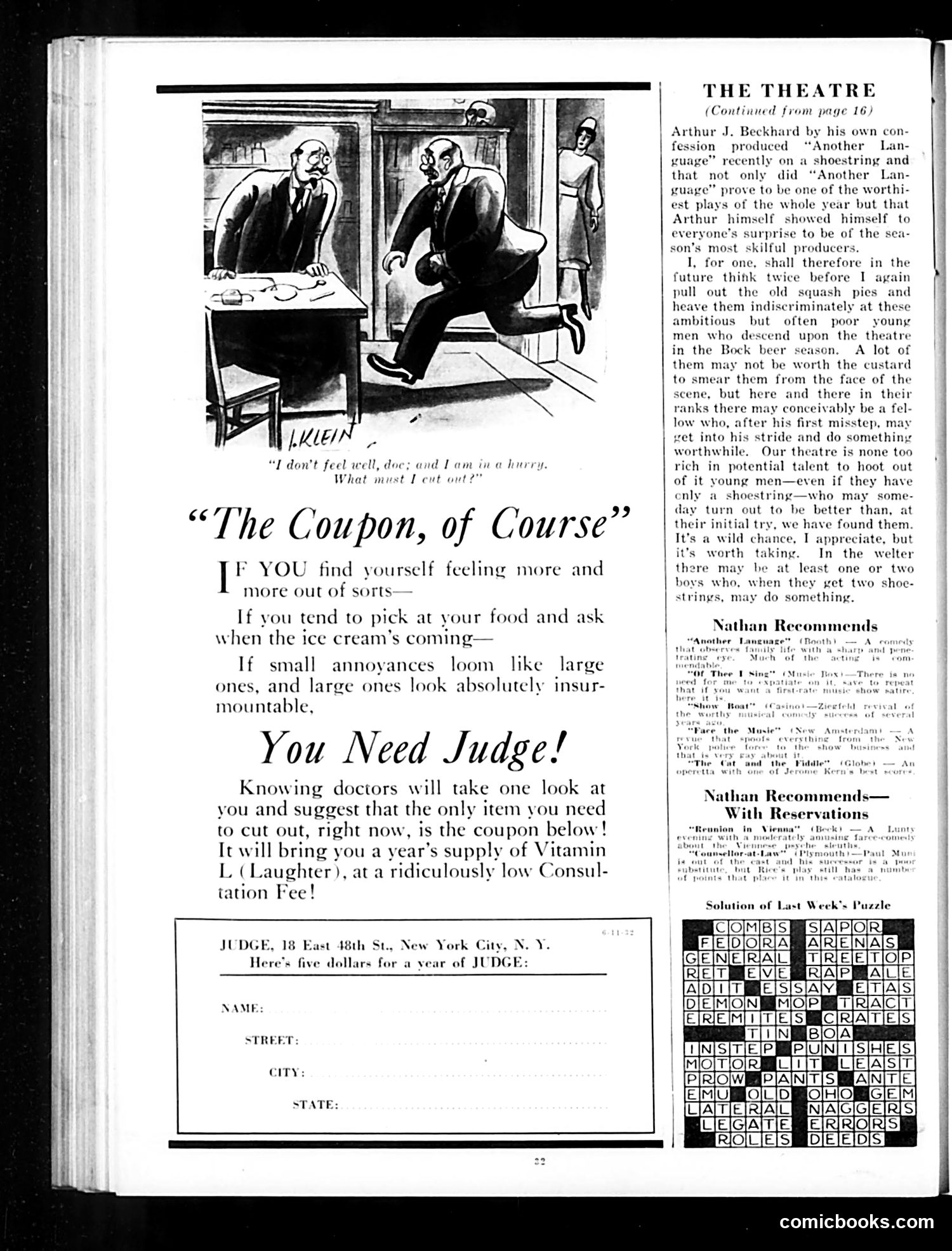 Judge — June 11, 1932 — page 34 of 36
