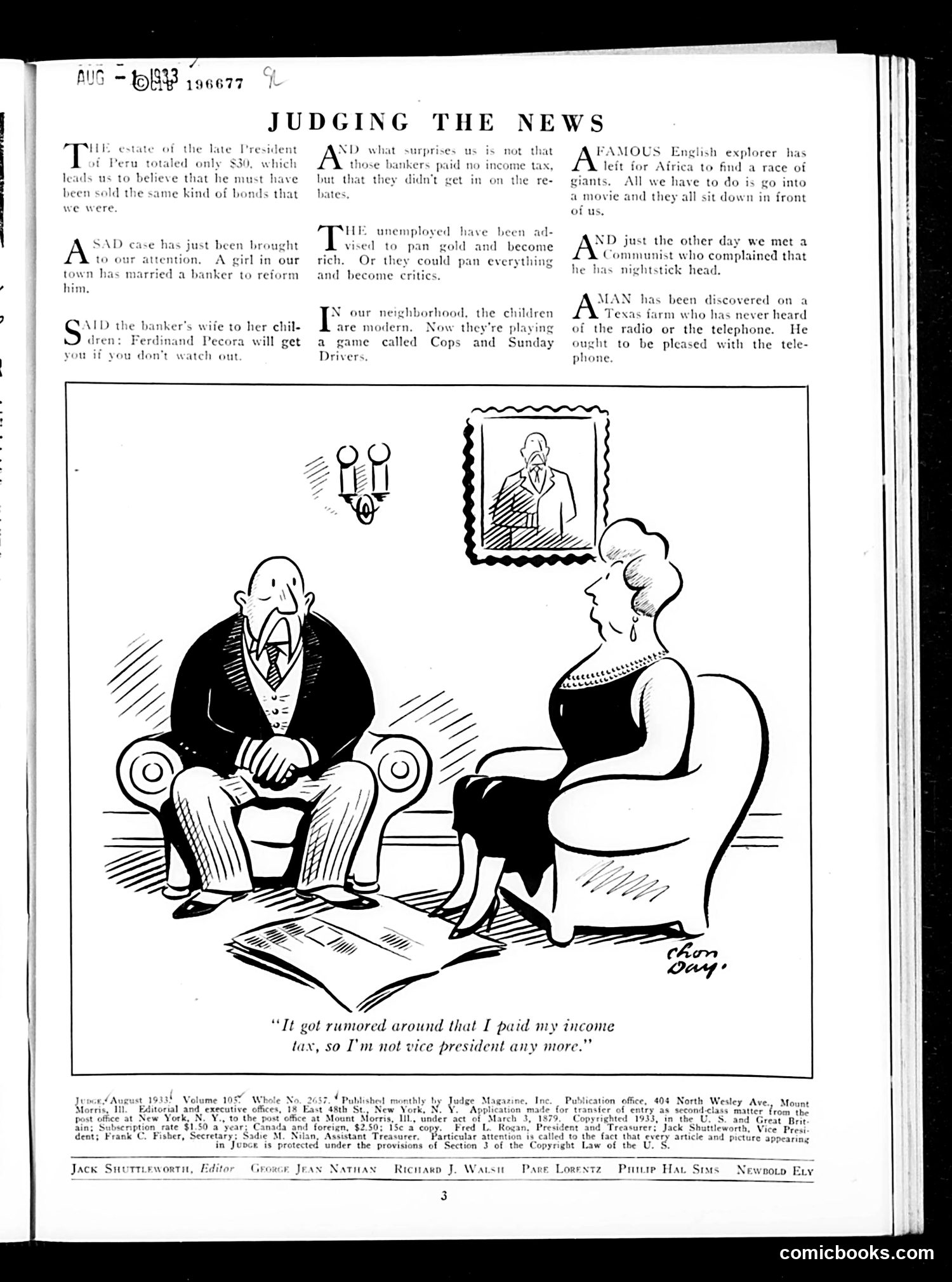 Judge — August 1933 — page 5 of 36