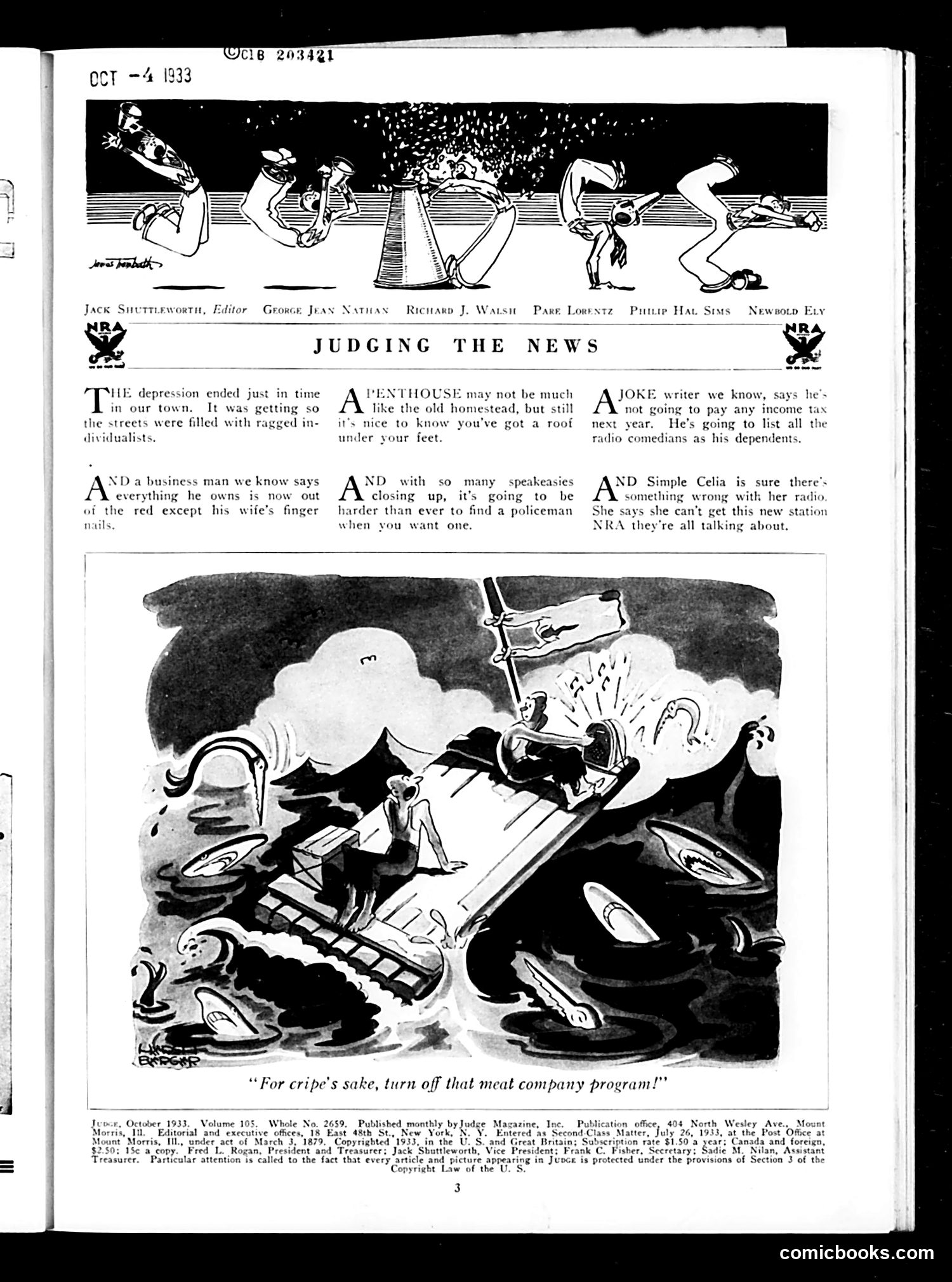 Judge — October 1933 — page 5 of 38
