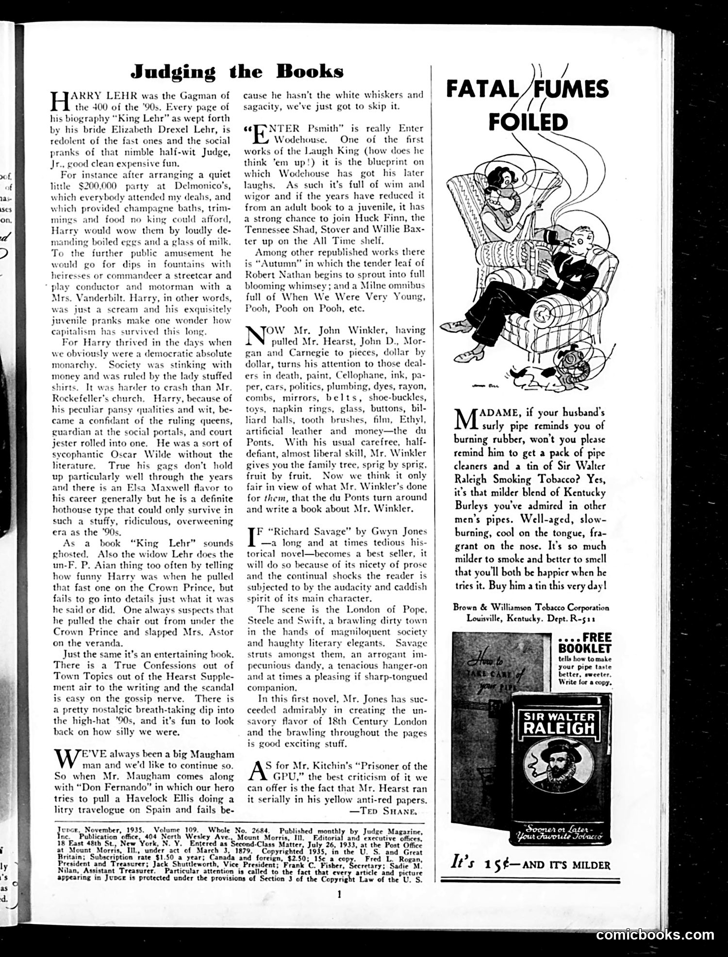 Judge — November 1935 — page 3 of 36