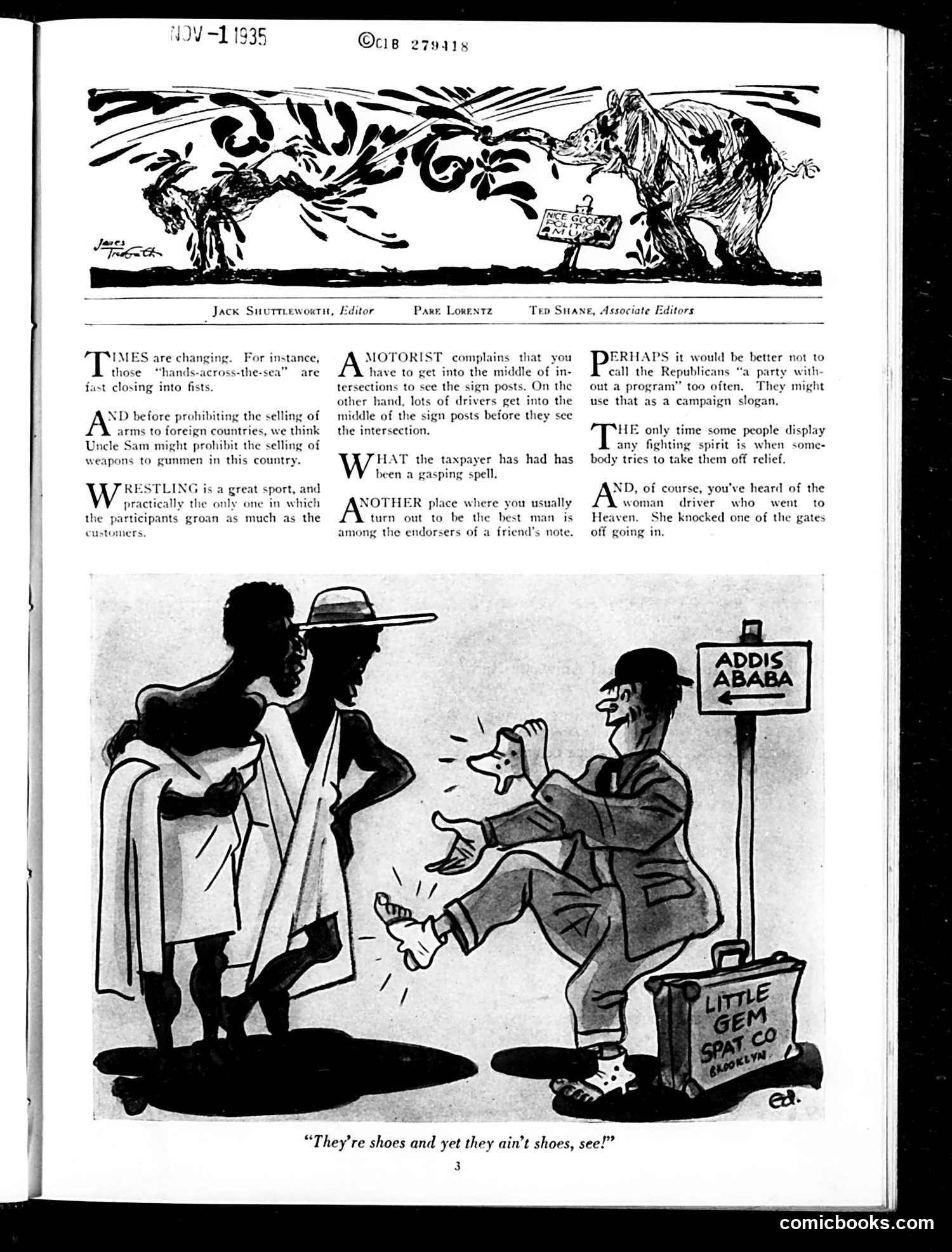 Judge — November 1935 — page 5 of 36