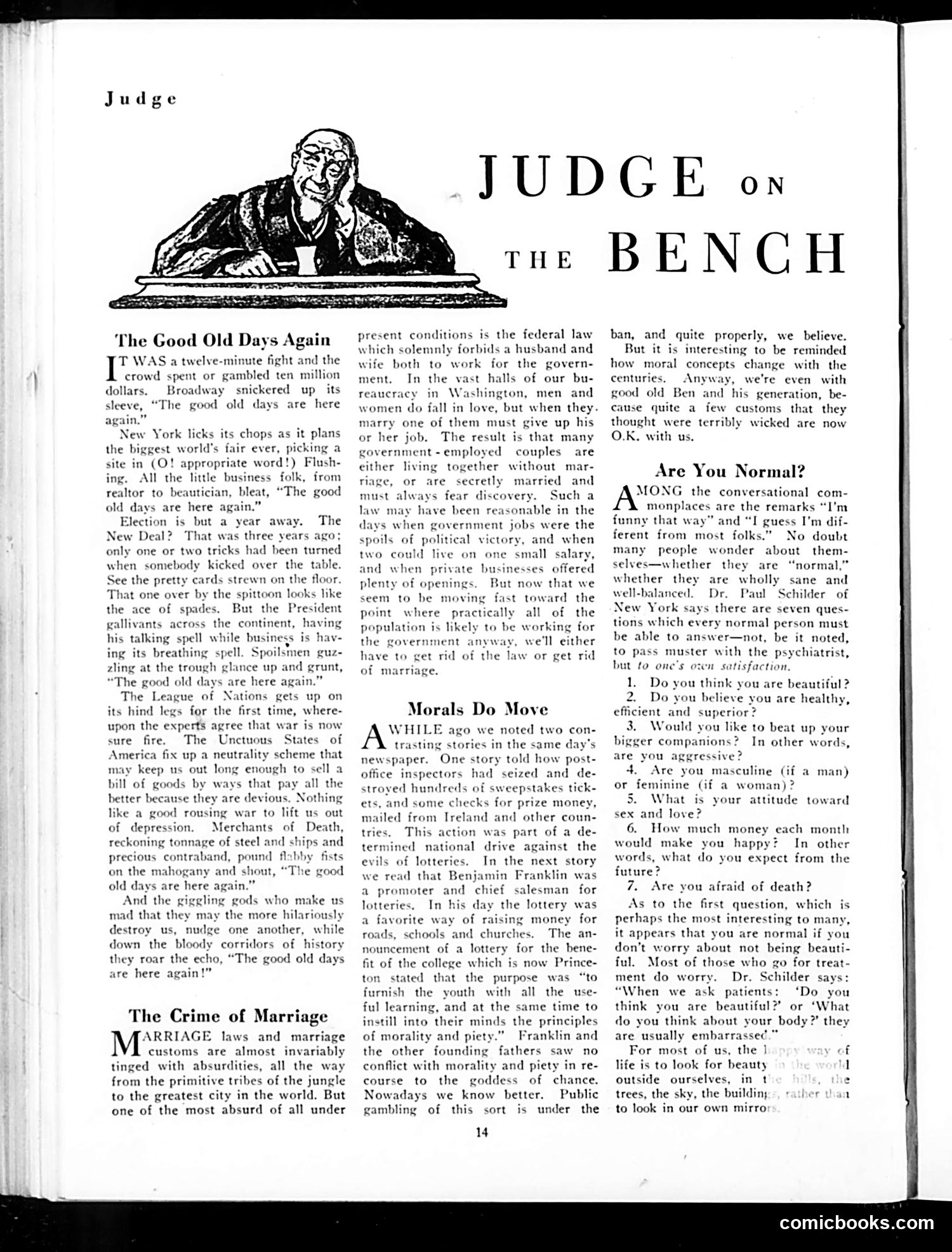 Judge — November 1935 — page 16 of 36