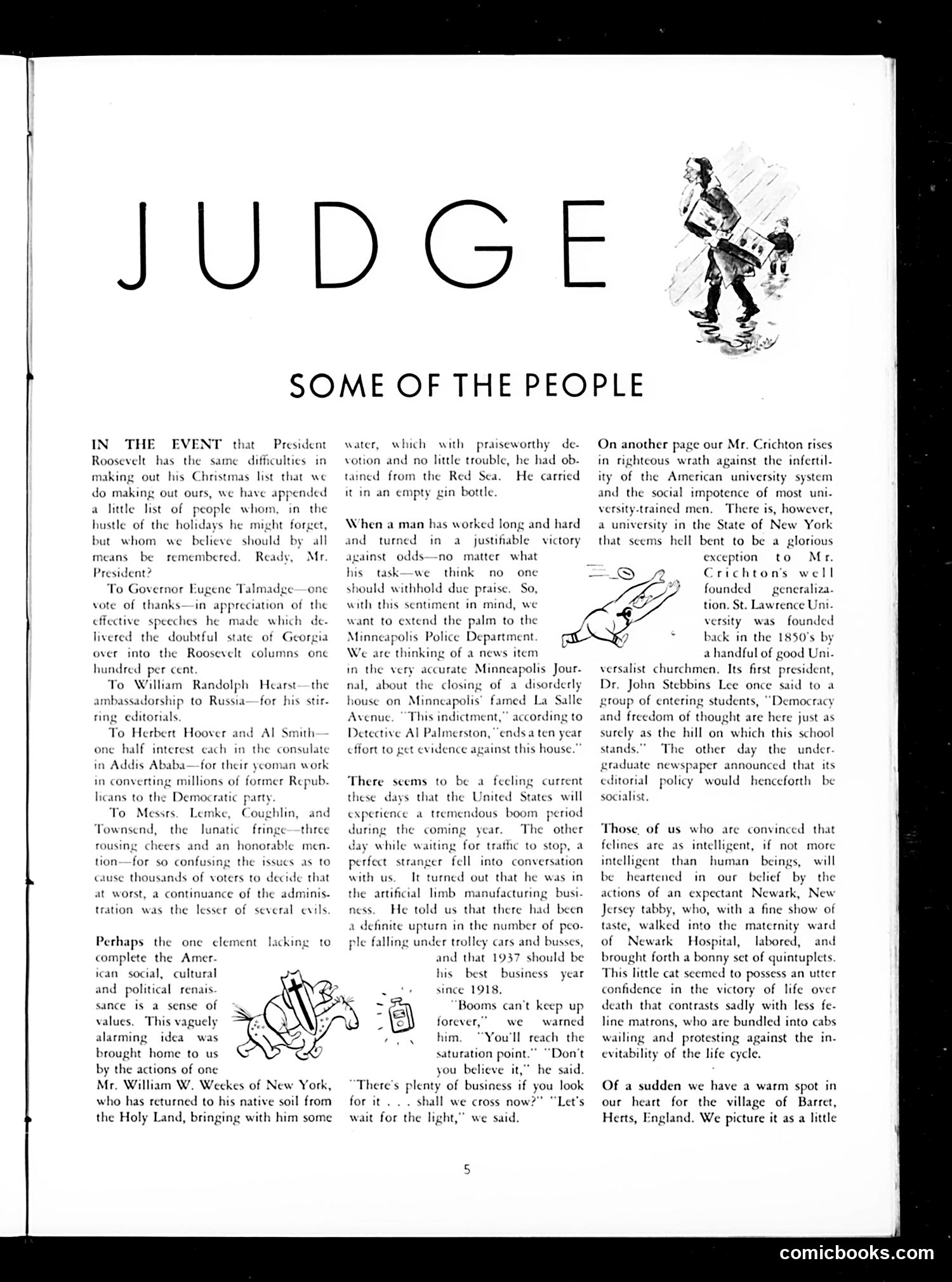 Judge — December 1936 — page 7 of 53
