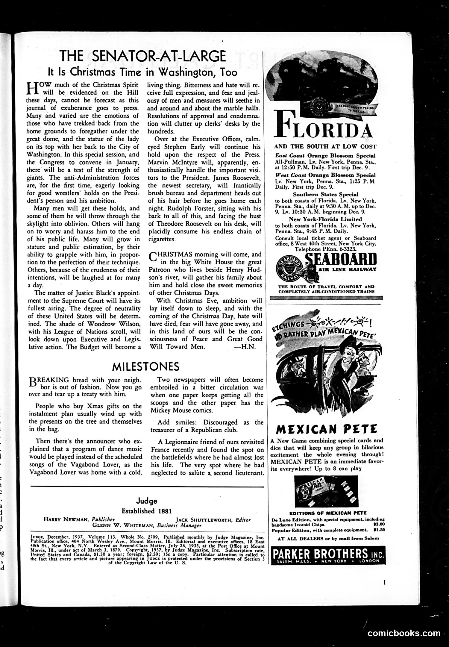 Judge — December 1937 — page 3 of 39