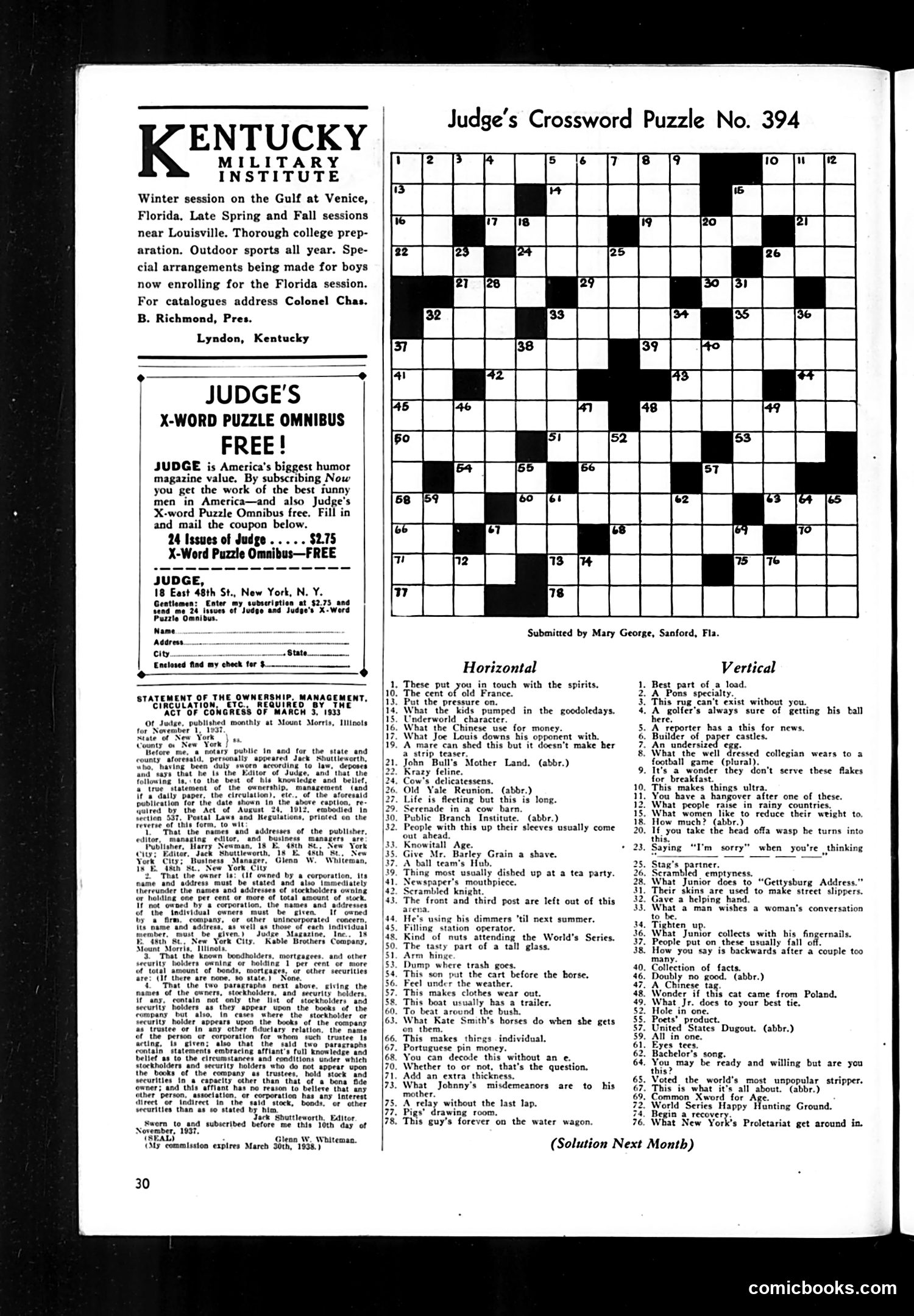 Judge — December 1937 — page 34 of 39