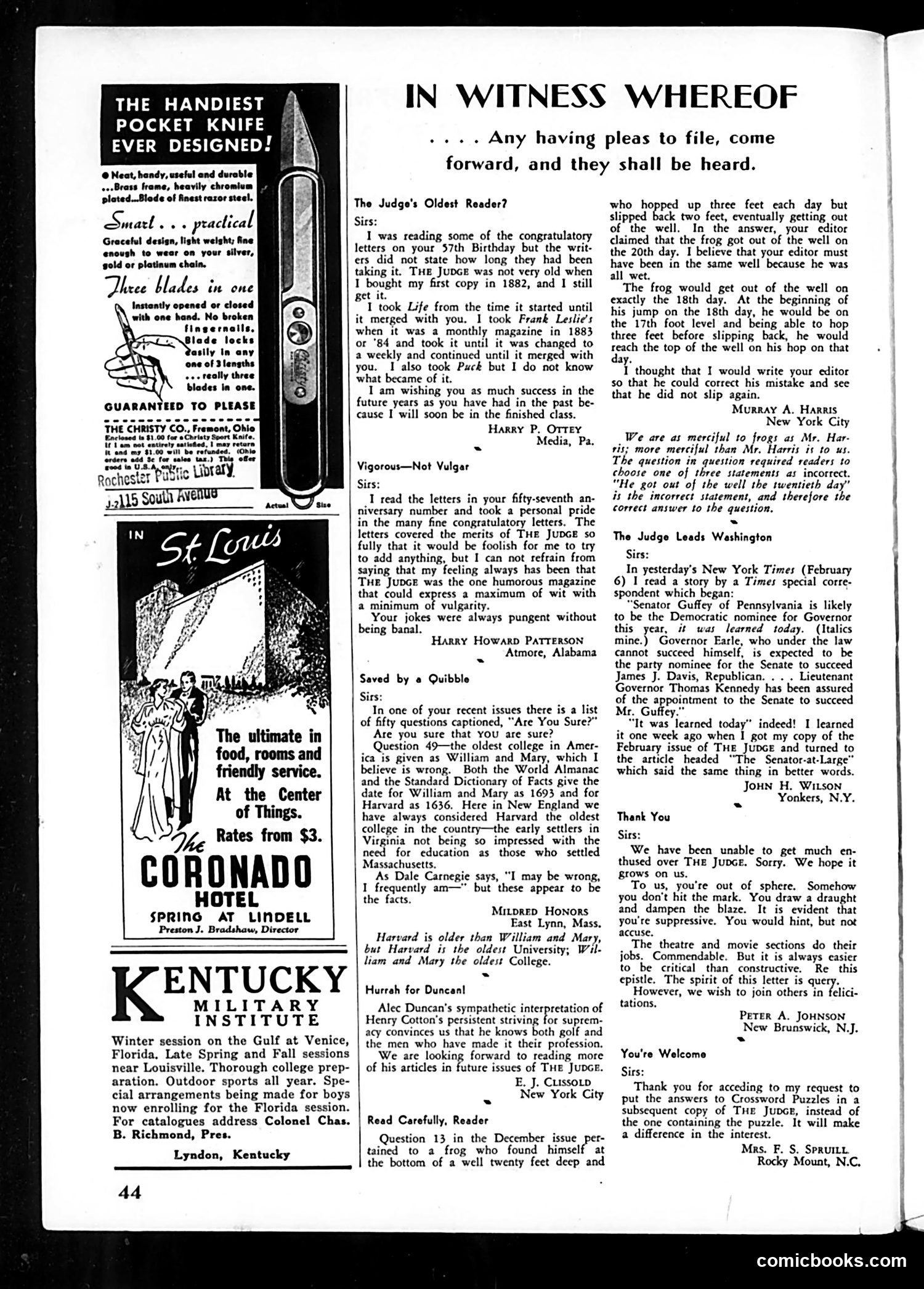 Judge — March 1938 — page 46 of 52